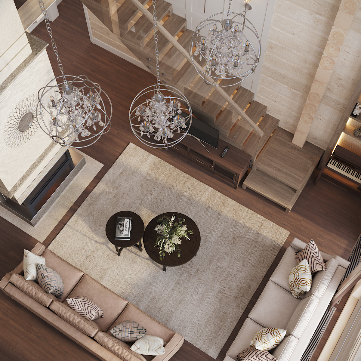 интерьеры деревянного дома из бруса