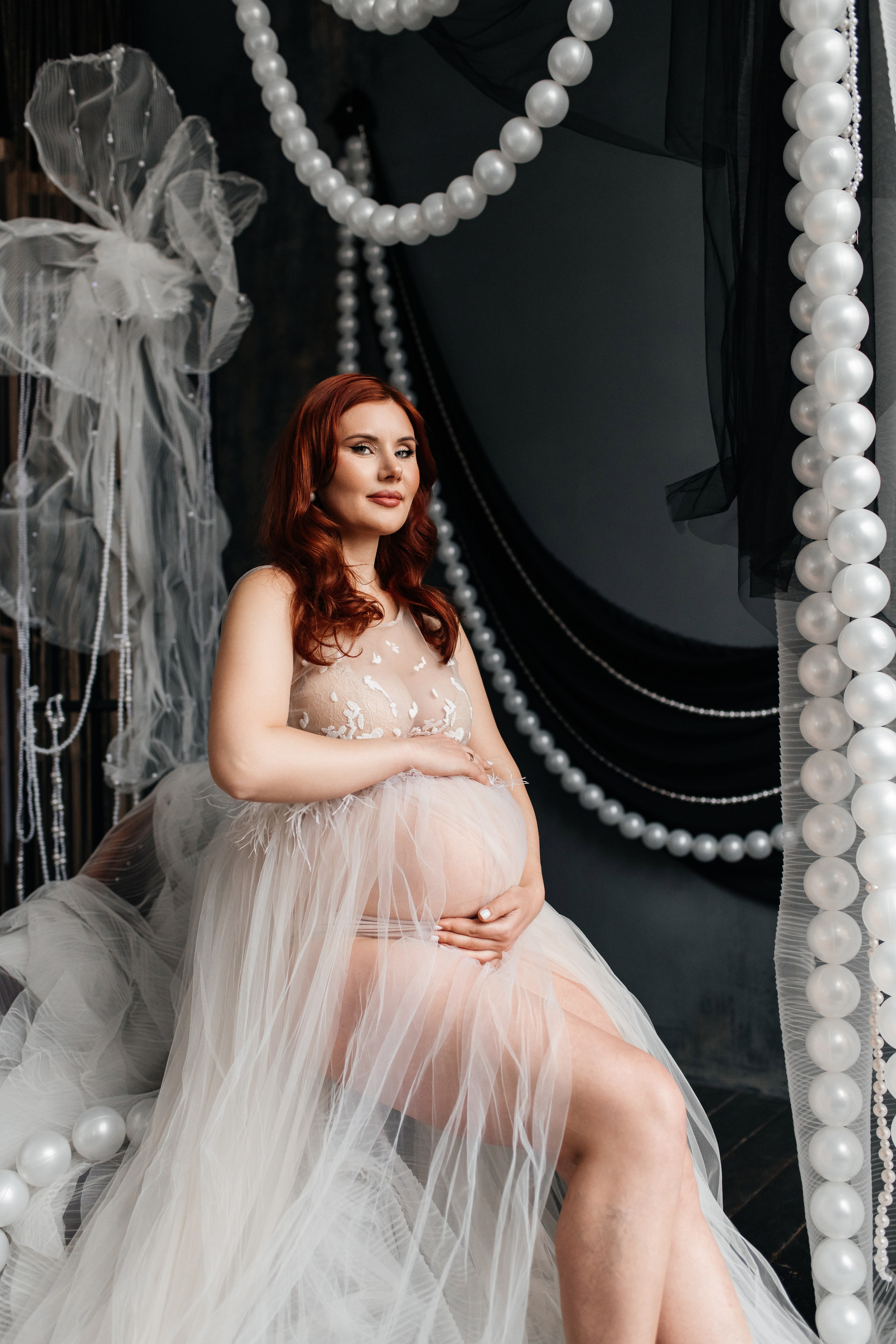 «Мягкость ожидания: в струящихся тканях и украшениях». Фотограф в Москве/Зарайске Шахова Марина