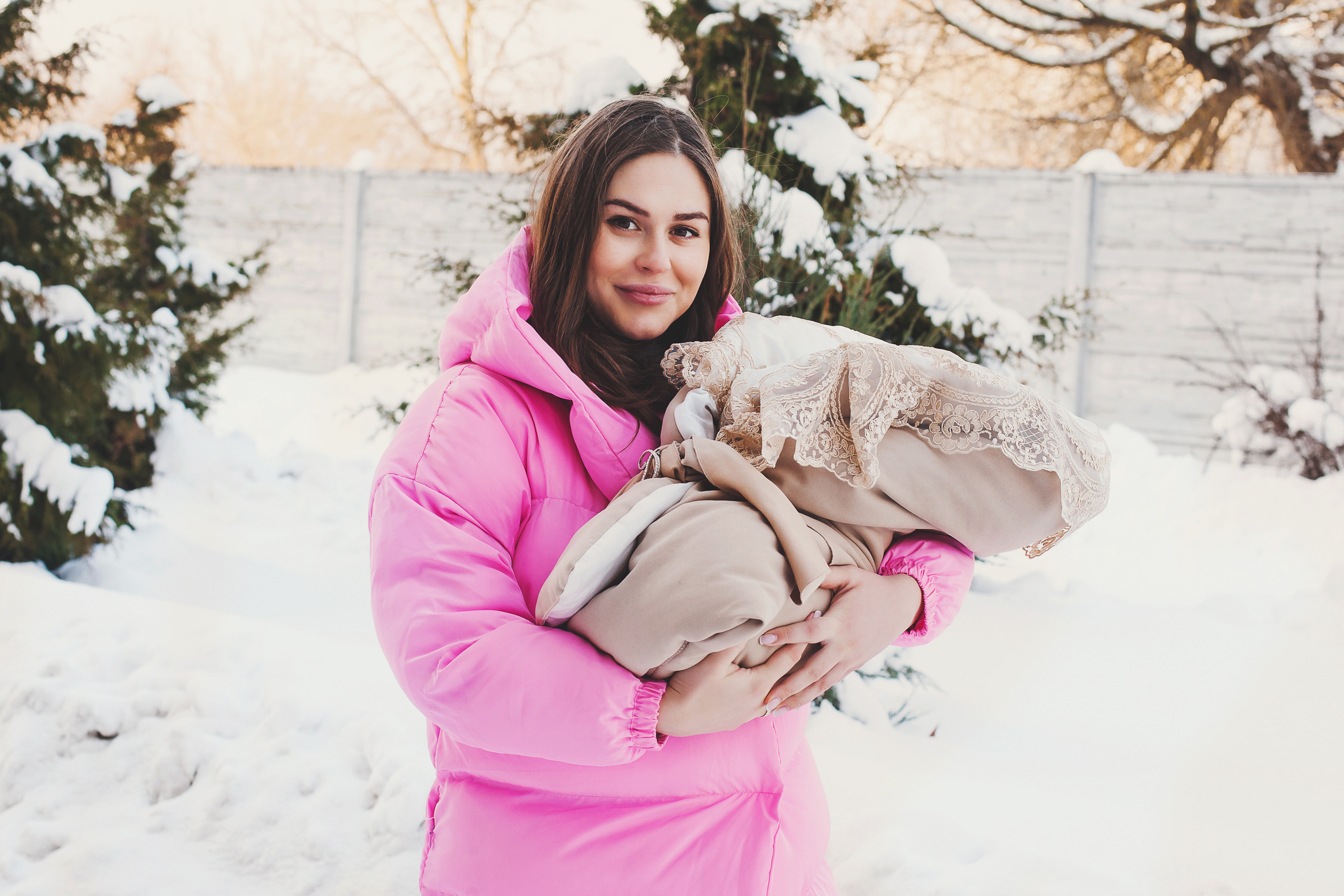 Фотосессия выписки из роддома. Фотограф новорожденных в Брянске Анжелика Прохоренкова