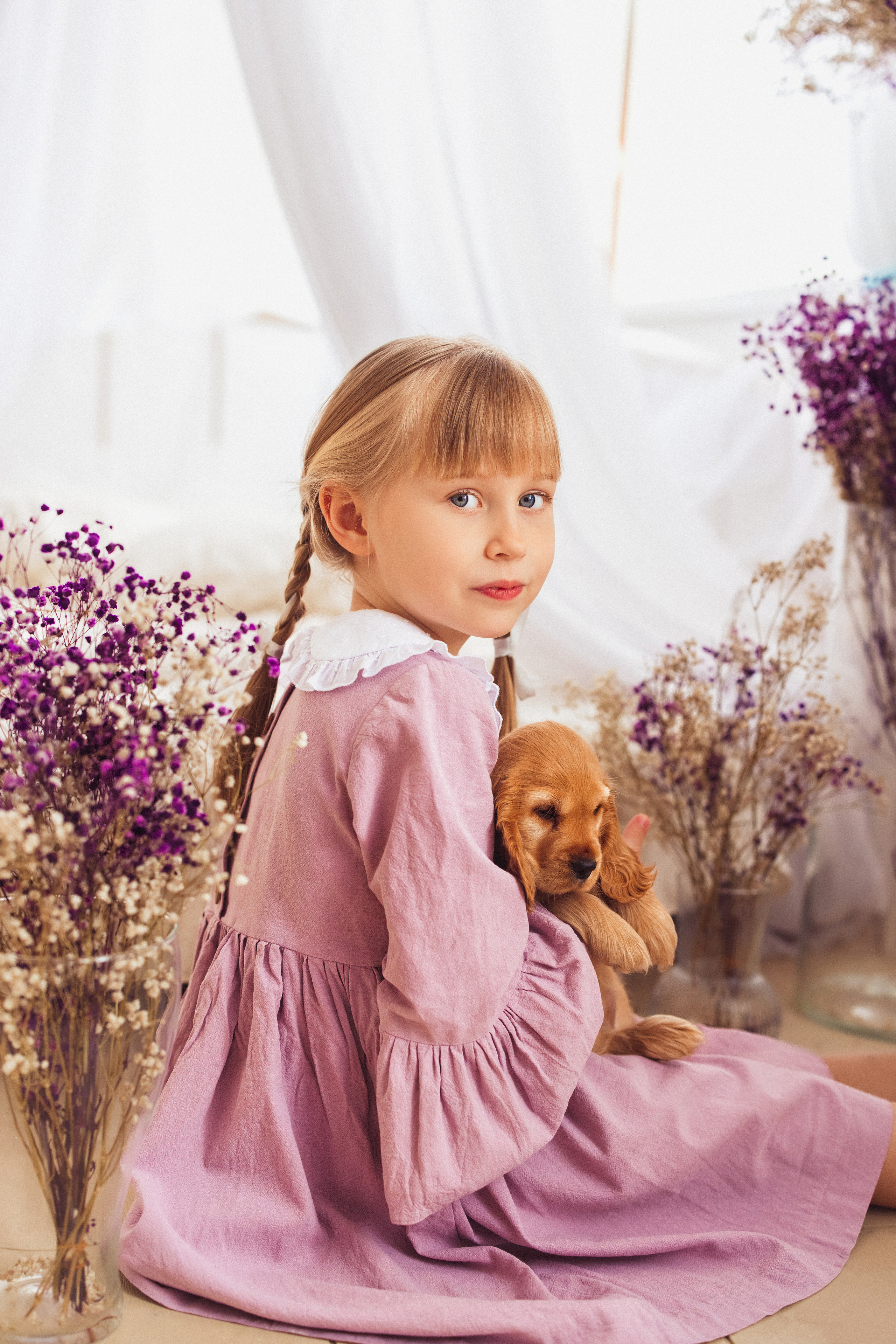 ЩЕНКИ (Кокер — спаниель). Семейный и детский фотограф в Краснодаре Анна Трашкова