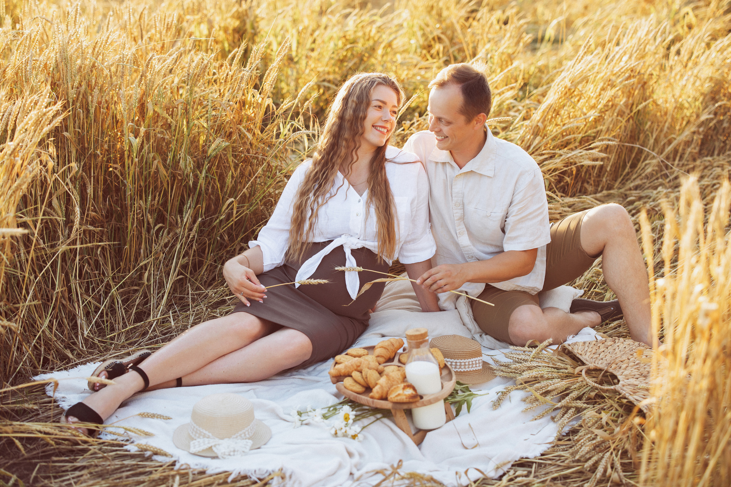 Пшеничное поле, семья Лизы. Семейный и детский фотограф в Краснодаре Анна Трашкова