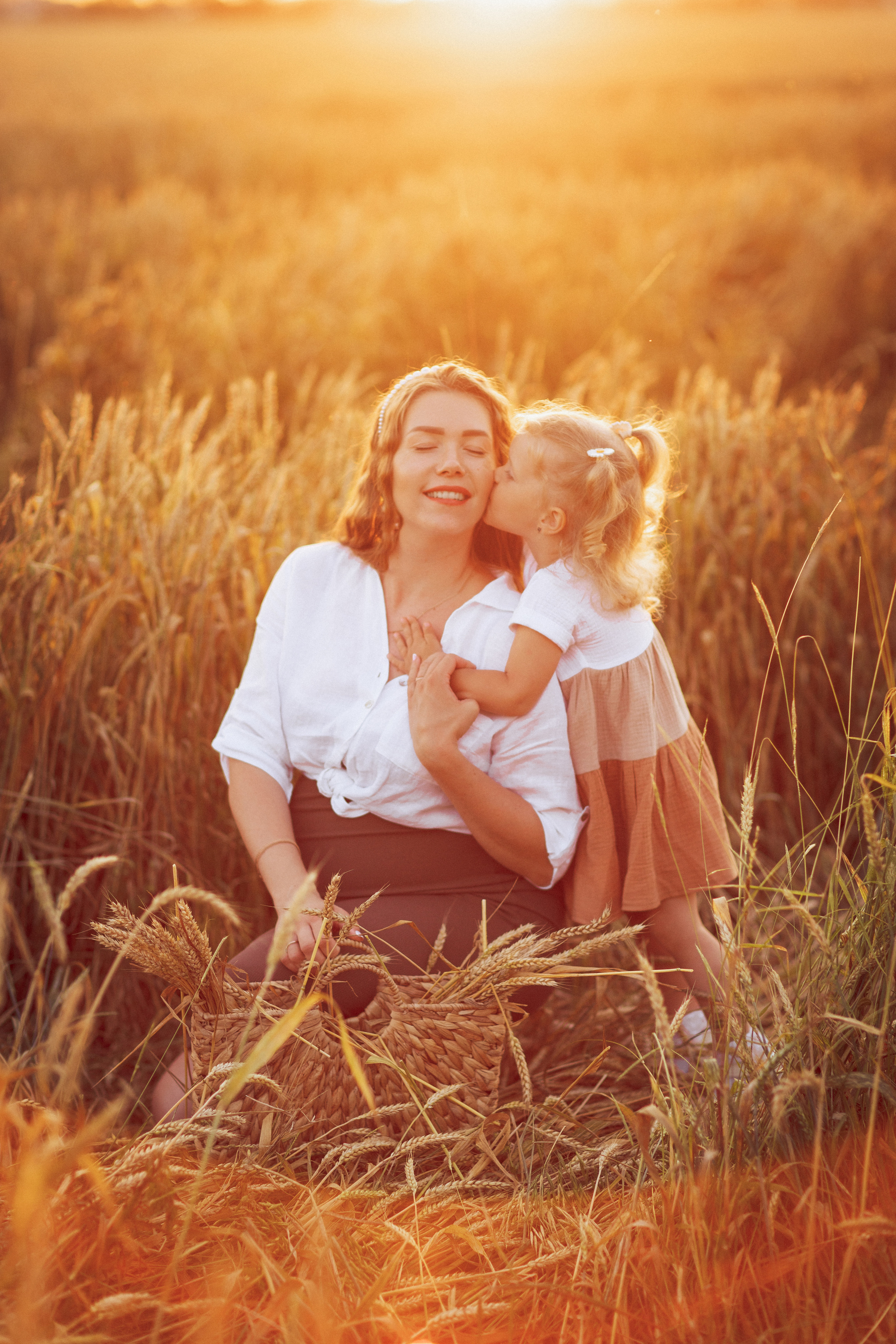 Пшеничное поле, семья Лизы. Семейный и детский фотограф в Краснодаре Анна Трашкова