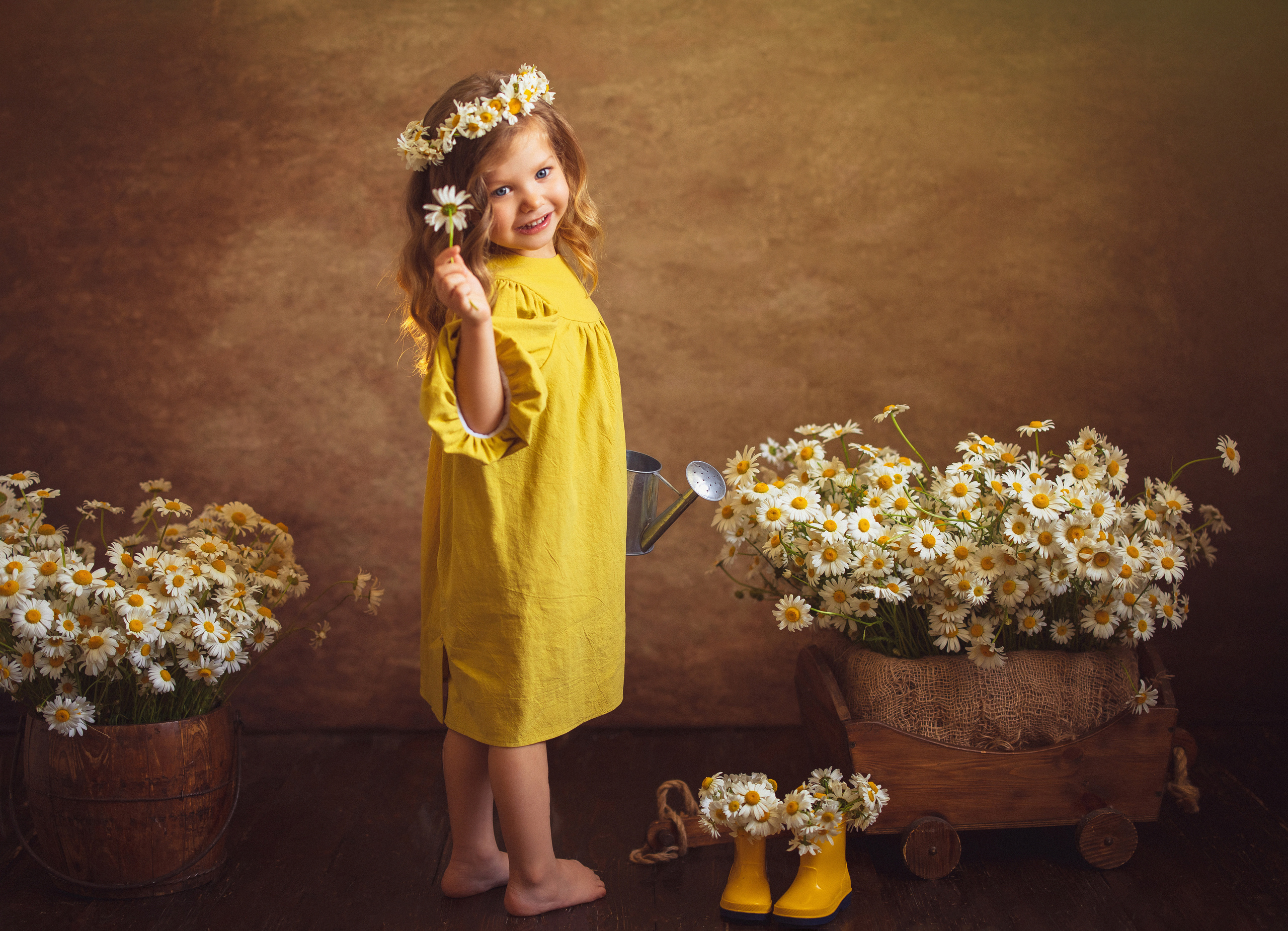 Ромашки, Фотостудия «АНТУРАЖ». Семейный и детский фотограф в Краснодаре Анна Трашкова