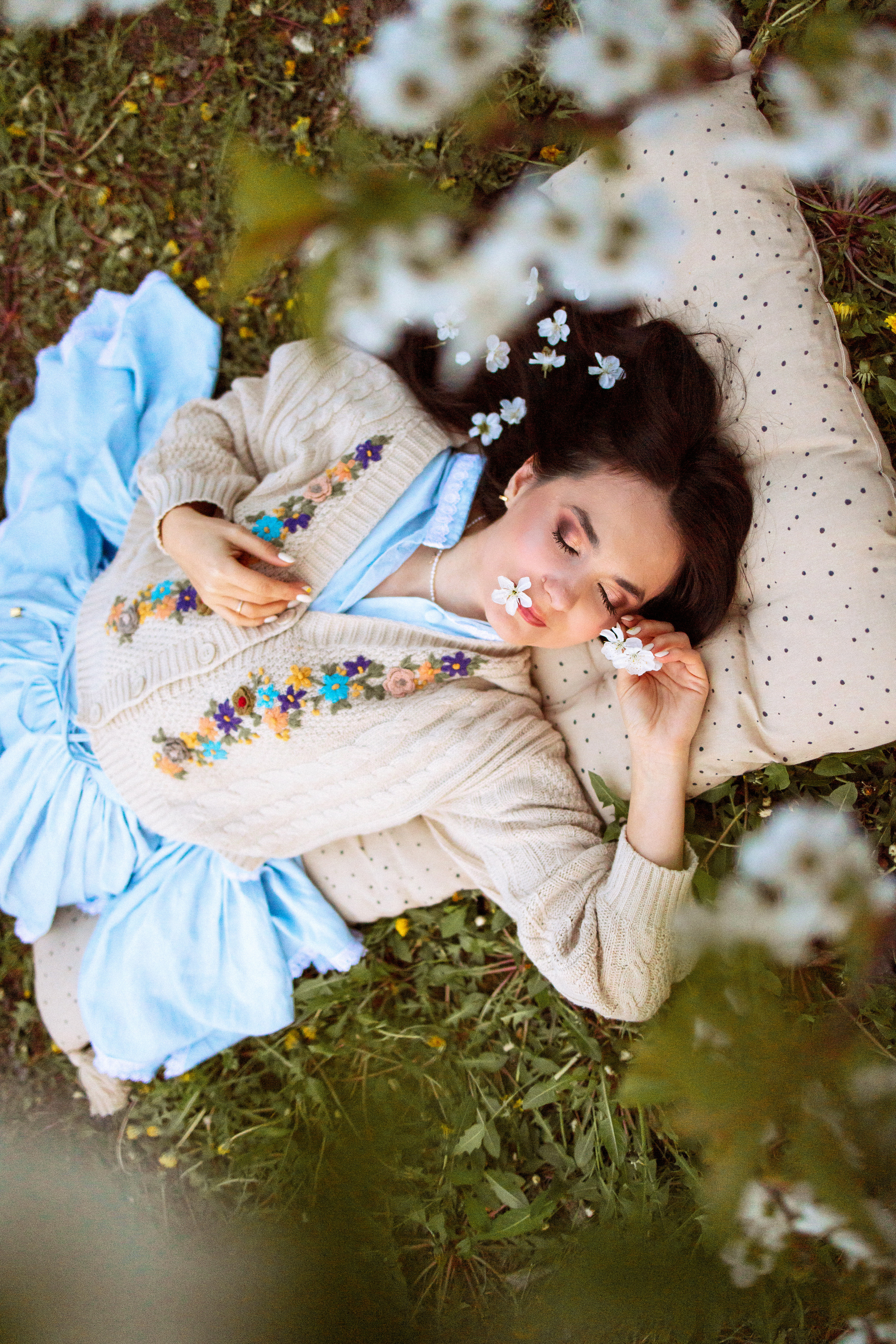 Фотосессия в цветущем саду, Краснодар. Семейный и детский фотограф в Краснодаре Анна Трашкова