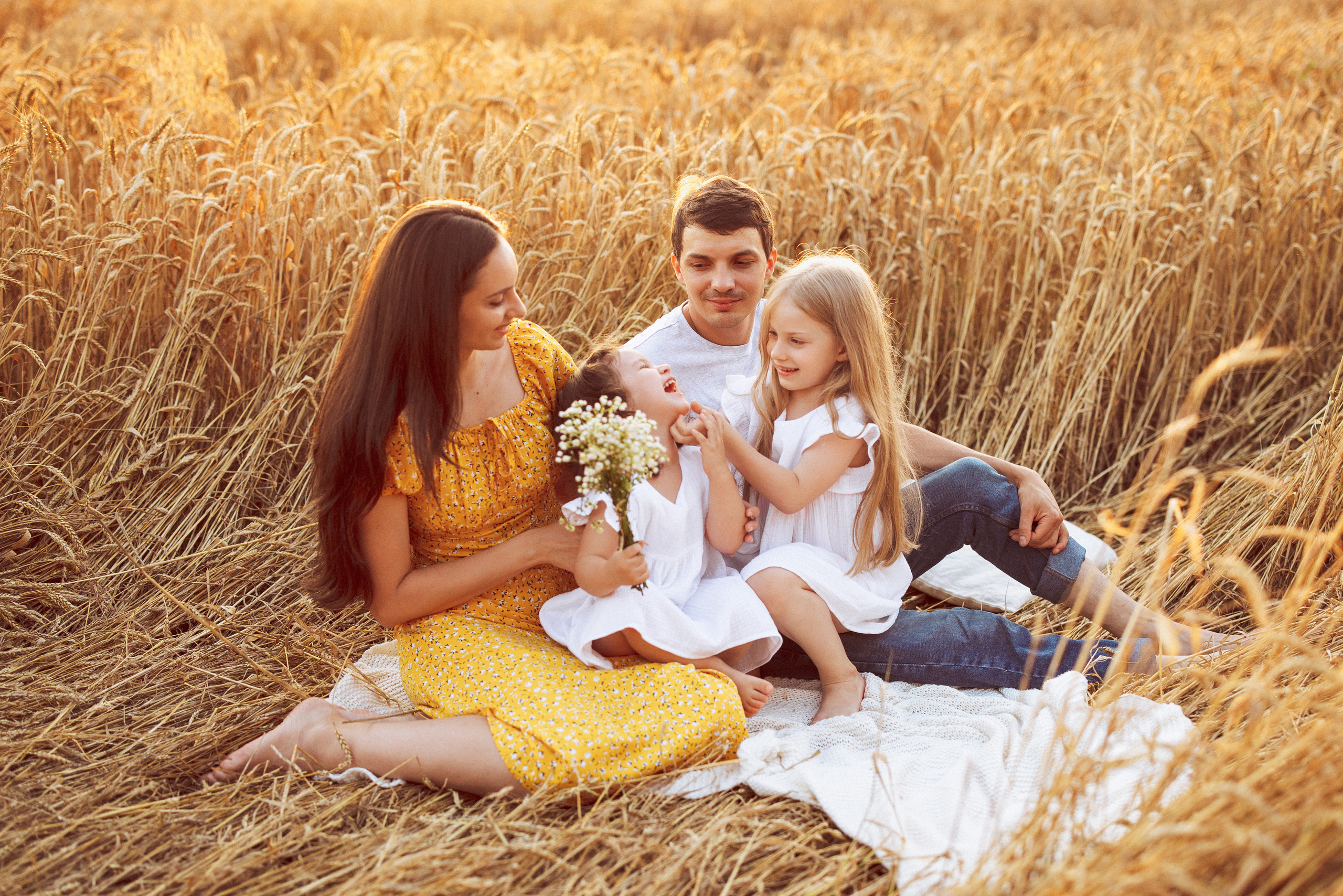 Пшеничное поле, семьи. Семейный и детский фотограф в Краснодаре Анна Трашкова