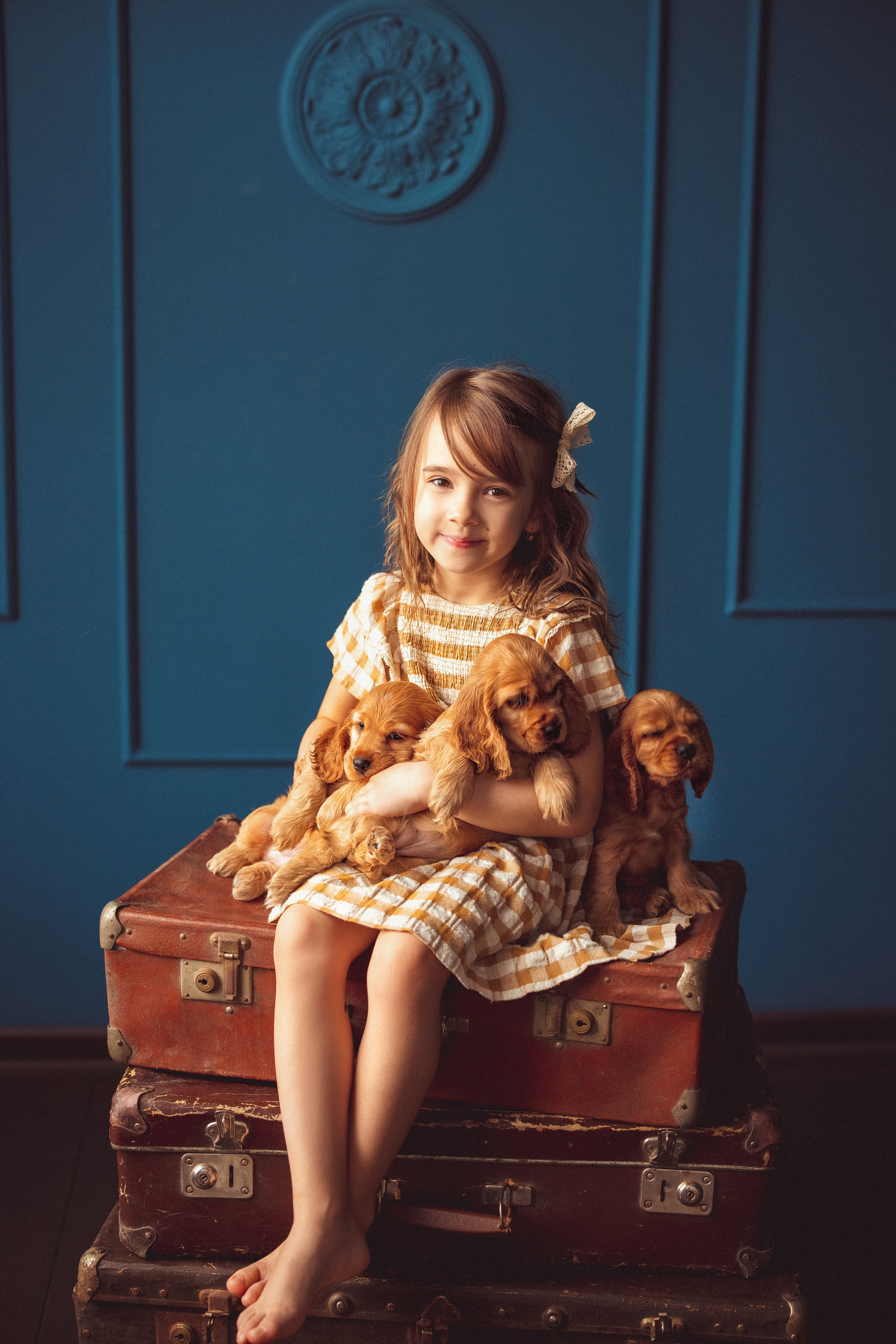 ЩЕНКИ (Кокер — спаниель). Семейный и детский фотограф в Краснодаре Анна Трашкова