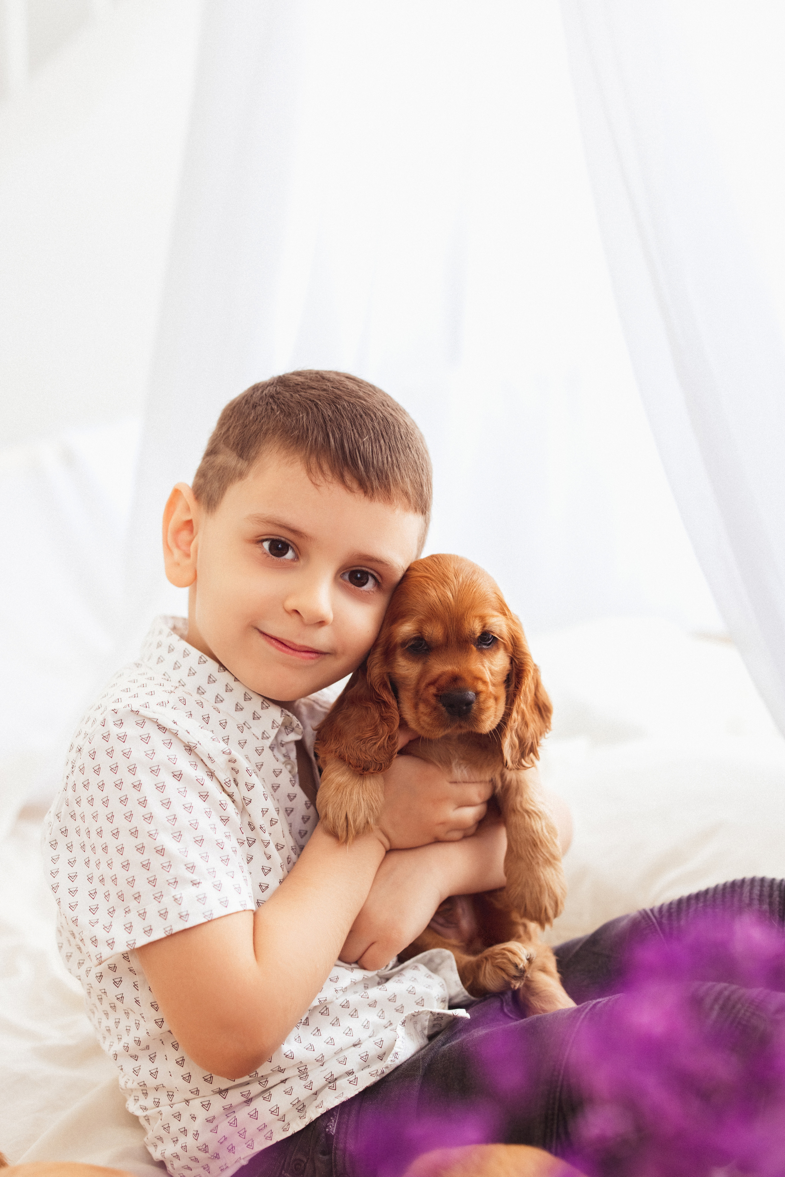 ЩЕНКИ (Кокер — спаниель). Семейный и детский фотограф в Краснодаре Анна Трашкова