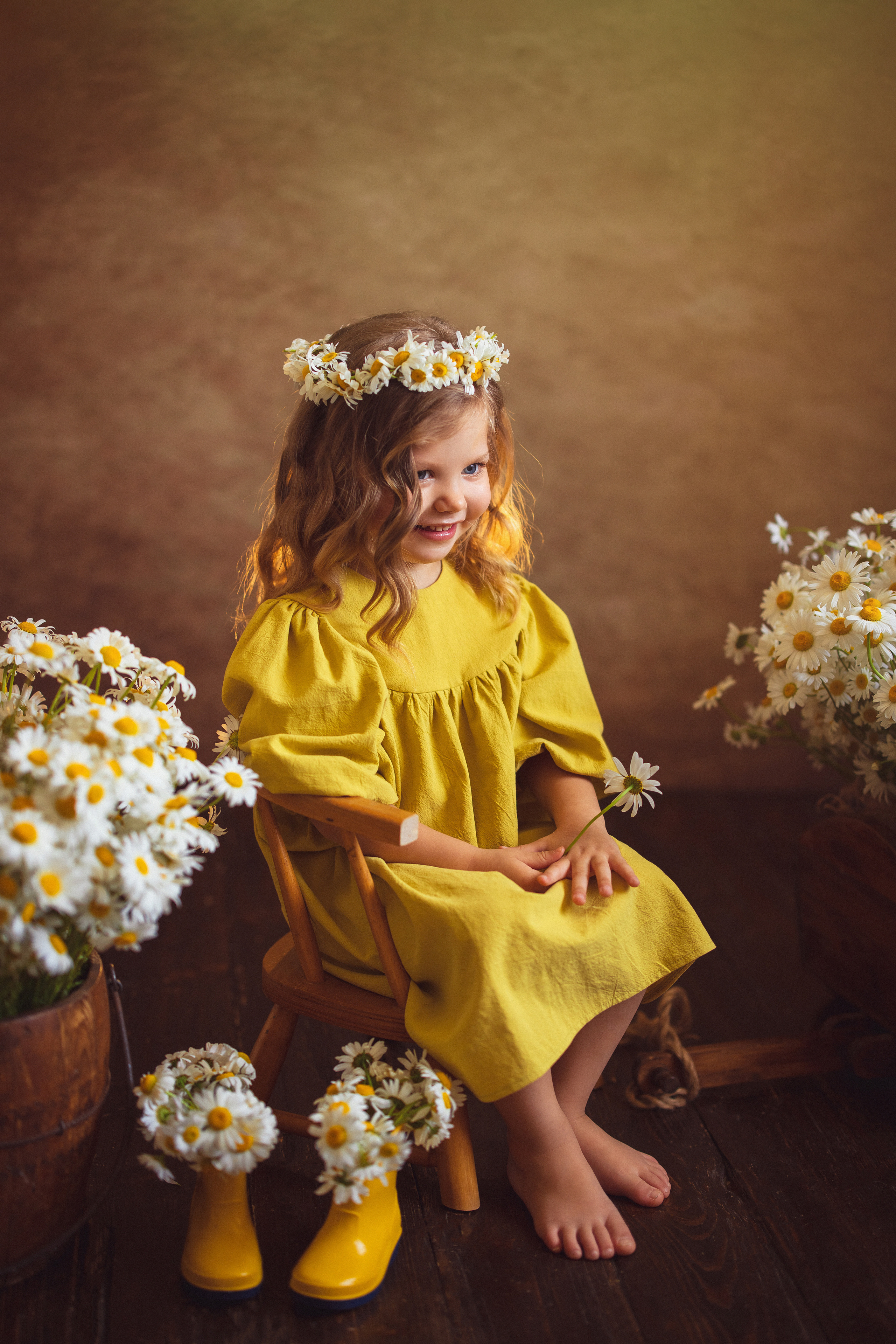 Ромашки, Фотостудия «АНТУРАЖ». Семейный и детский фотограф в Краснодаре Анна Трашкова