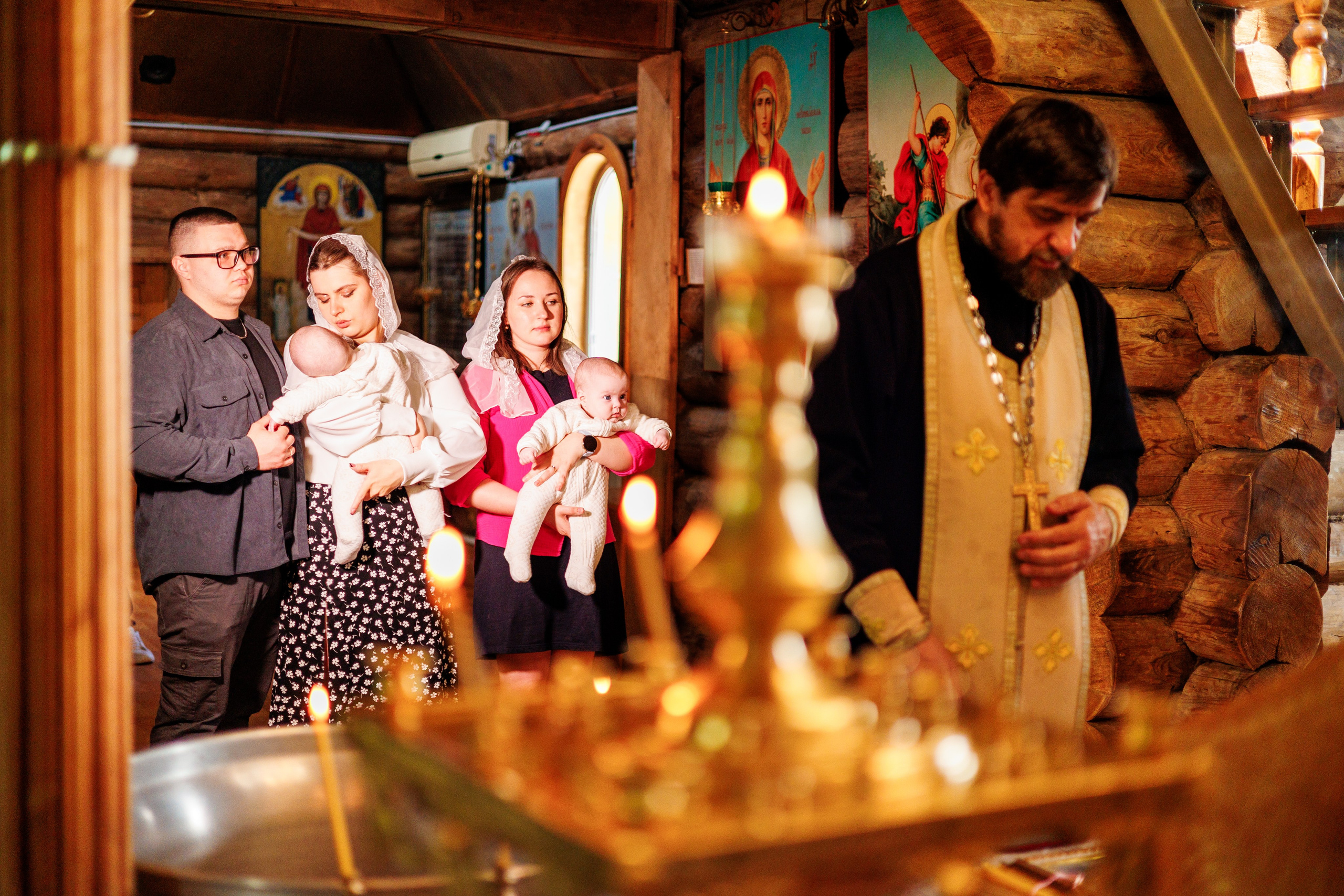 Крещение близняшек. Свадебный и семейный фотограф в Армавире