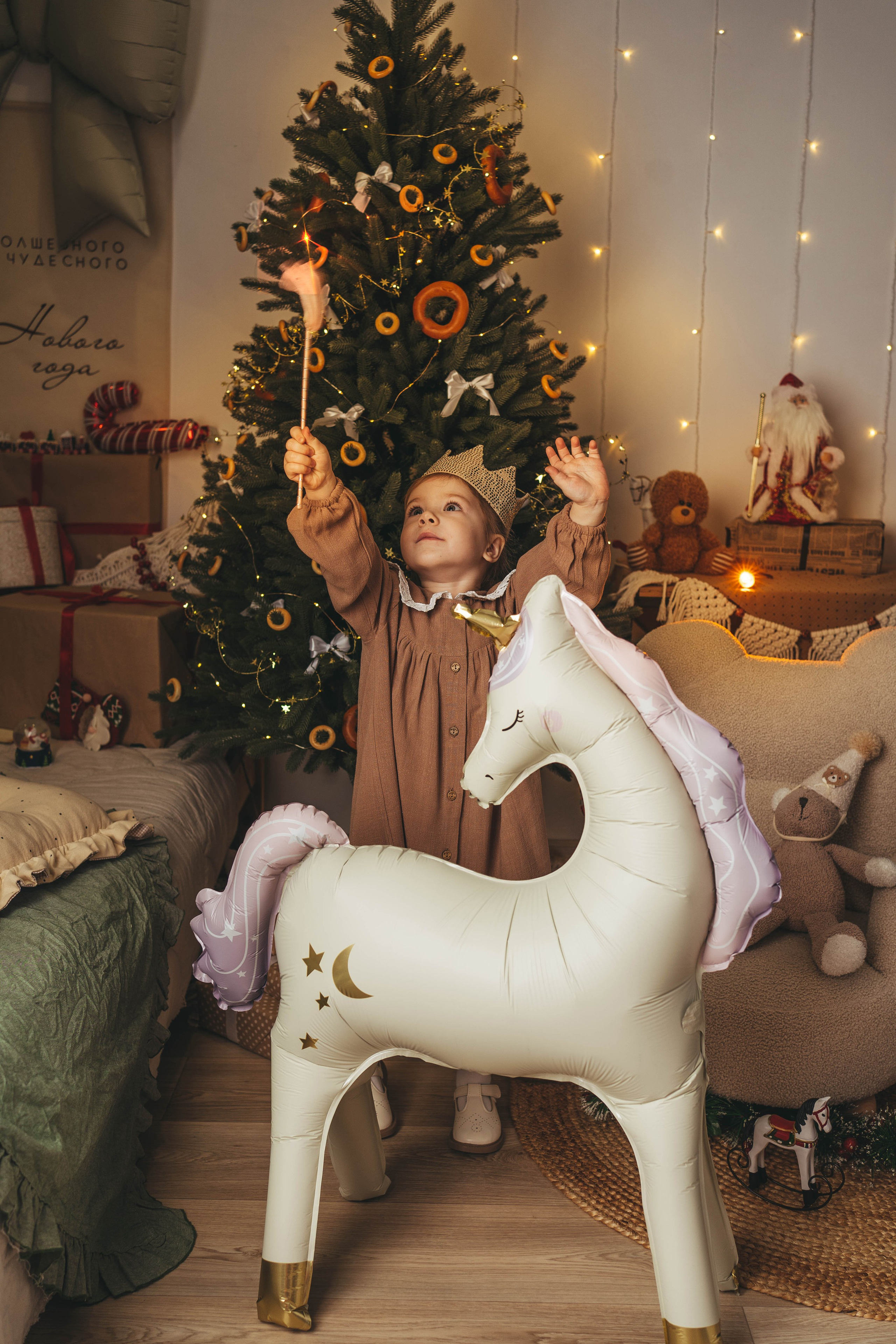 Новогодний фотопроект для малышей 2026. Семейный и детский фотограф новорожденных Ульяновск