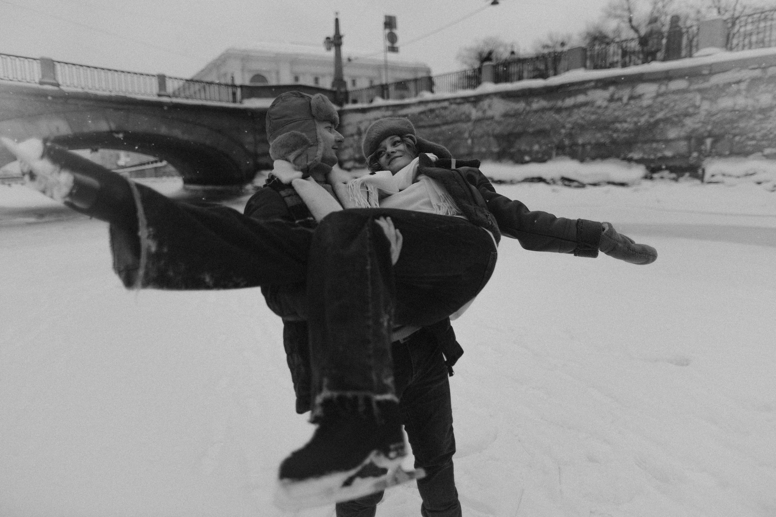Зима на Фонтанке. Юлия Анисимова — свадебный и семейный фотограф в Санкт-Петербурге