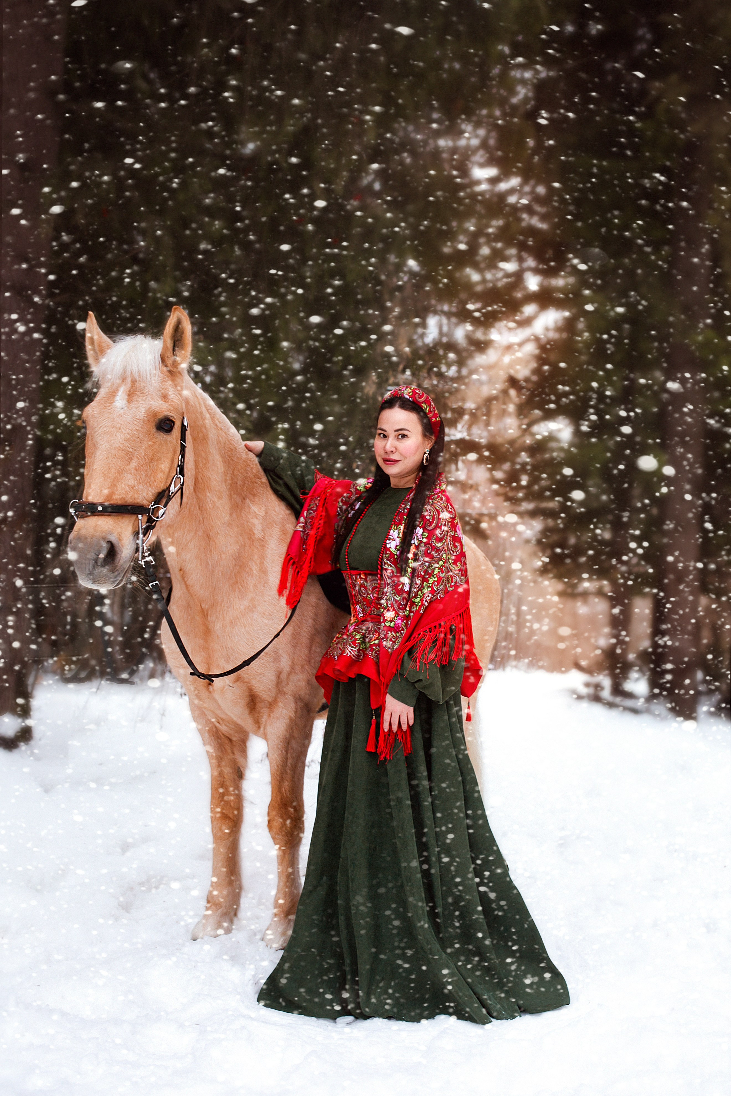 Зимняя прогулка в лесу. Семейный и детский фотограф в Ижевске Анастасия Камариттинова