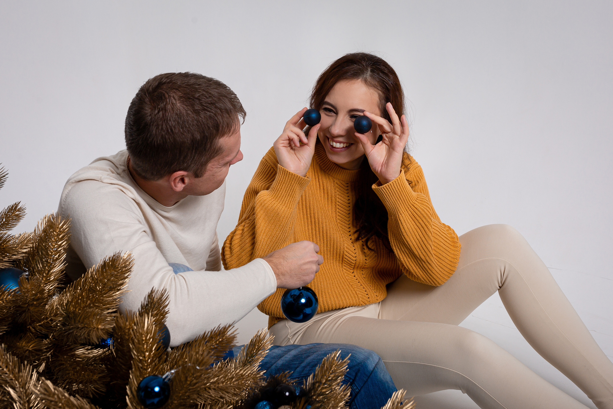 Новогодняя в минимализме. Съёмка в студии. Отбасылық фотограф Алена Шаталова