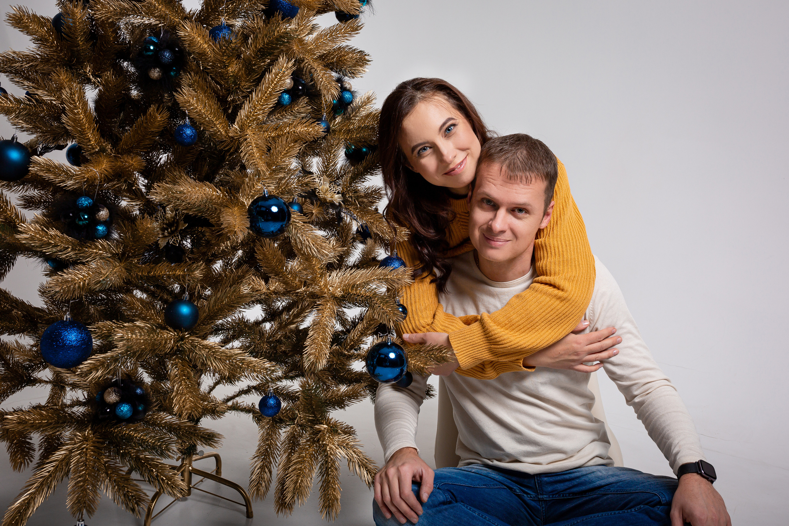 Новогодняя в минимализме. Съёмка в студии. Отбасылық фотограф Алена Шаталова