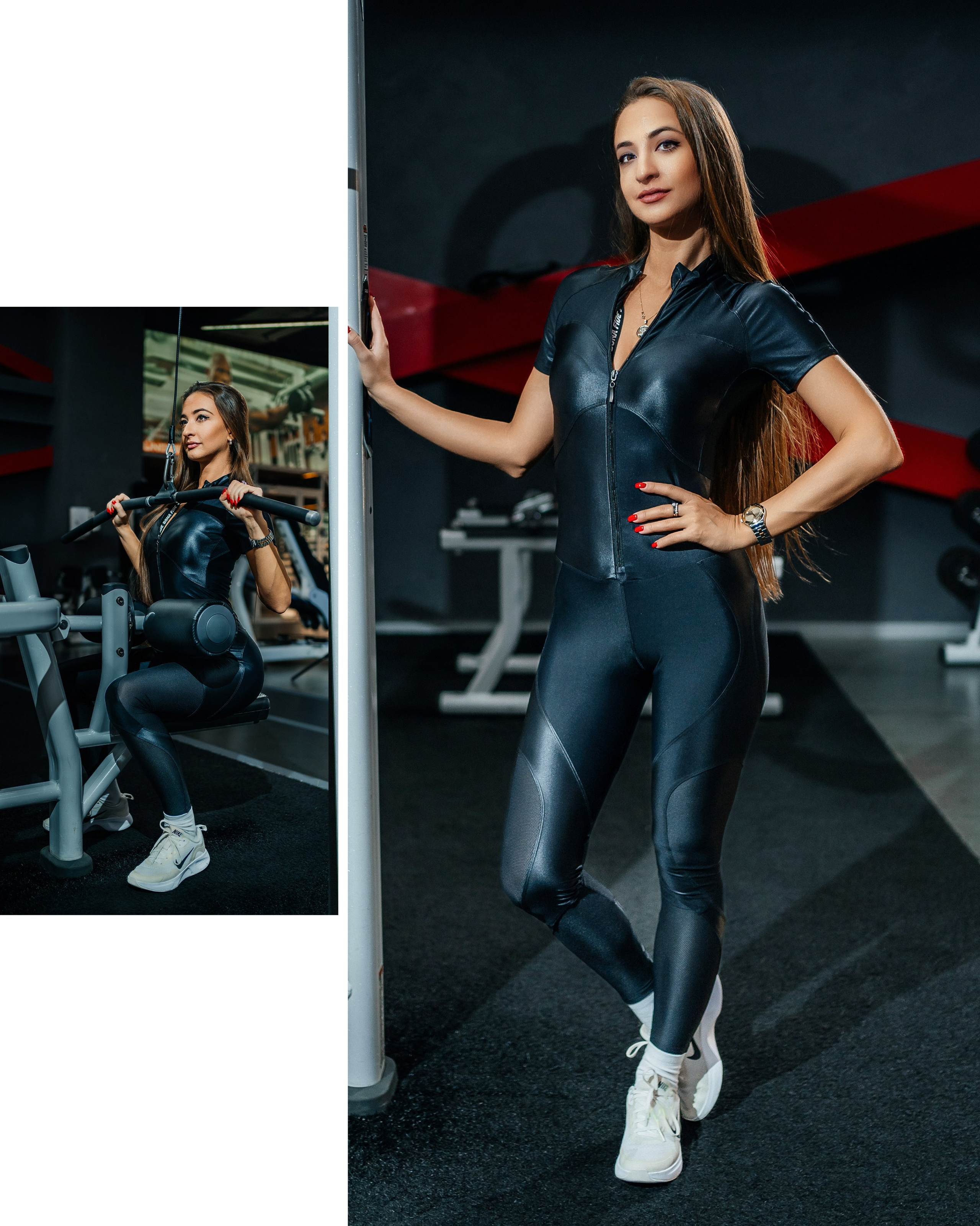 Профессиональная съемка атлета в тренажерном зале с акцентом на технику выполнения упражнений