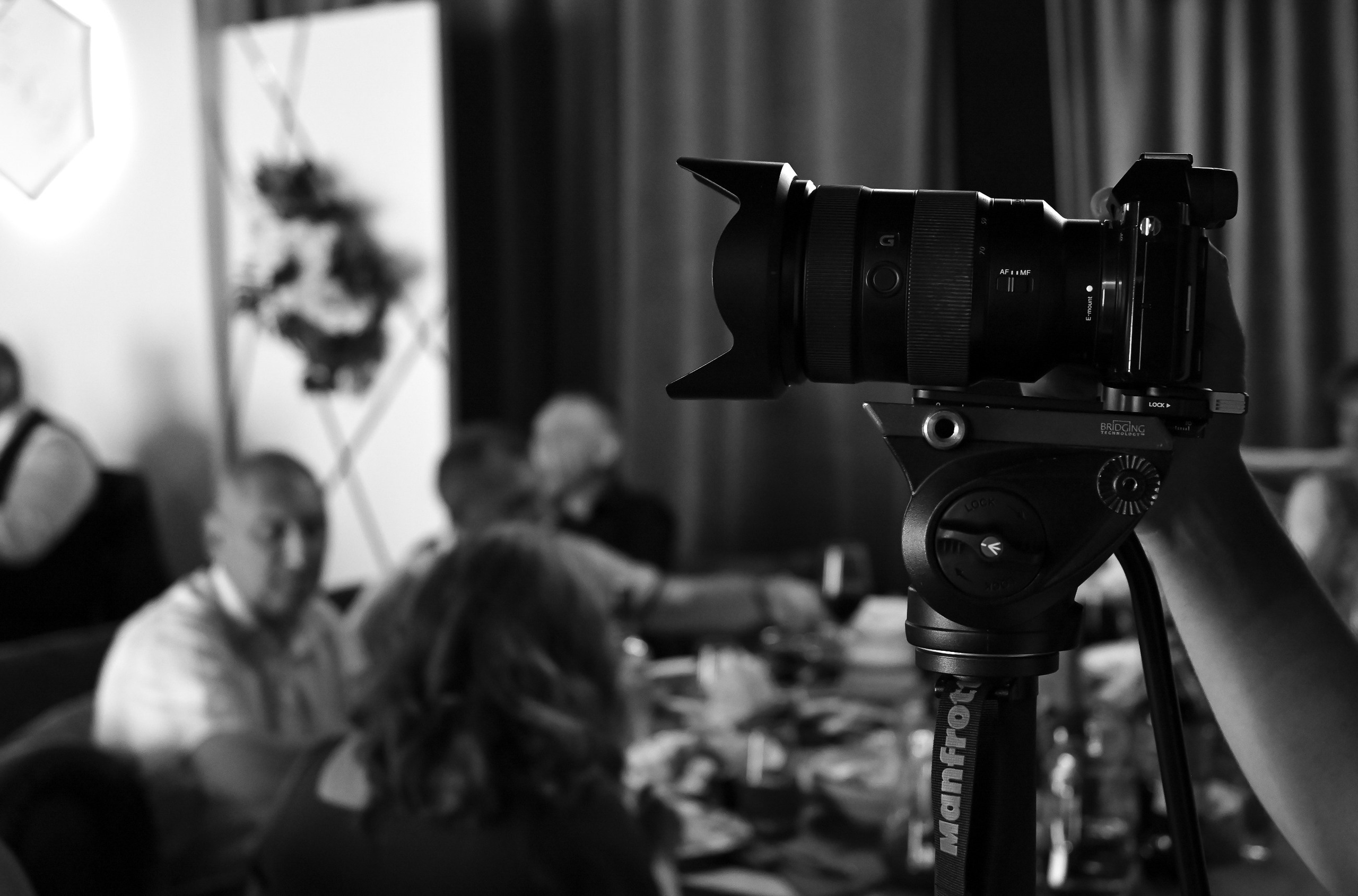 Black and white film. <3