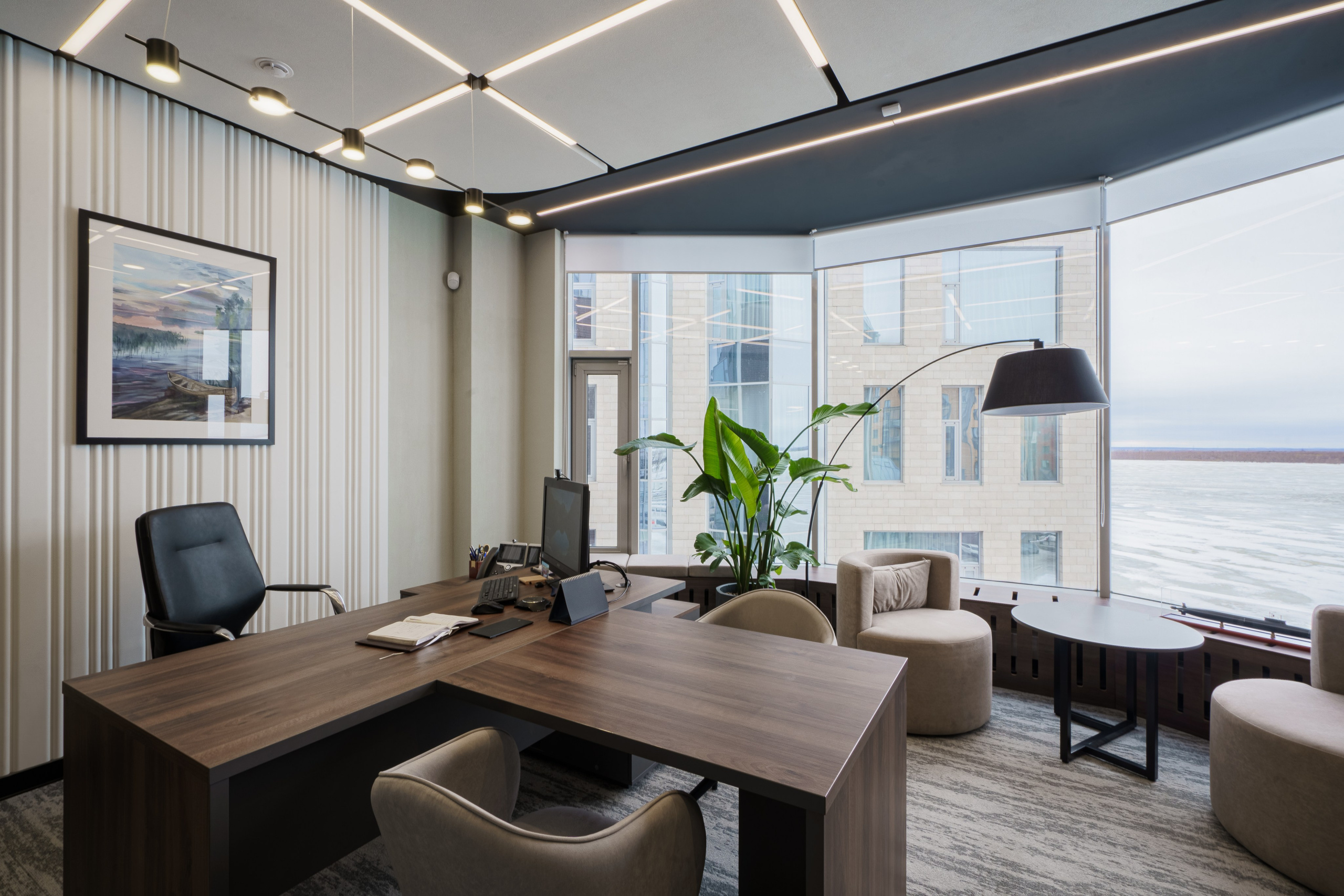 Интерьерная фотосъемка офиса Сбербанка, профессиональный фотограф в Архангельске