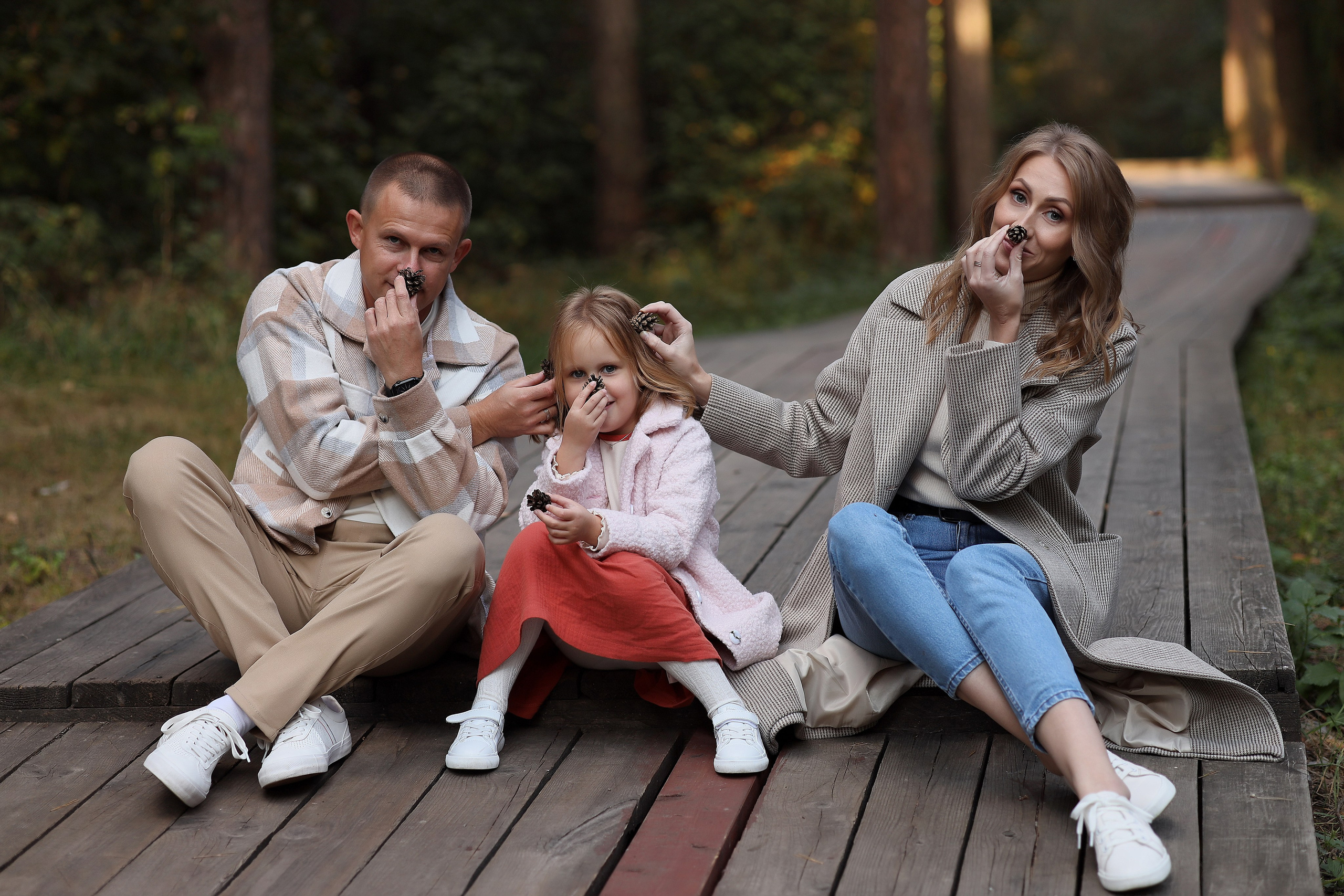 Надя, Женя и Ариана. Серебряный бор. Фотограф Москва Лара Чайка