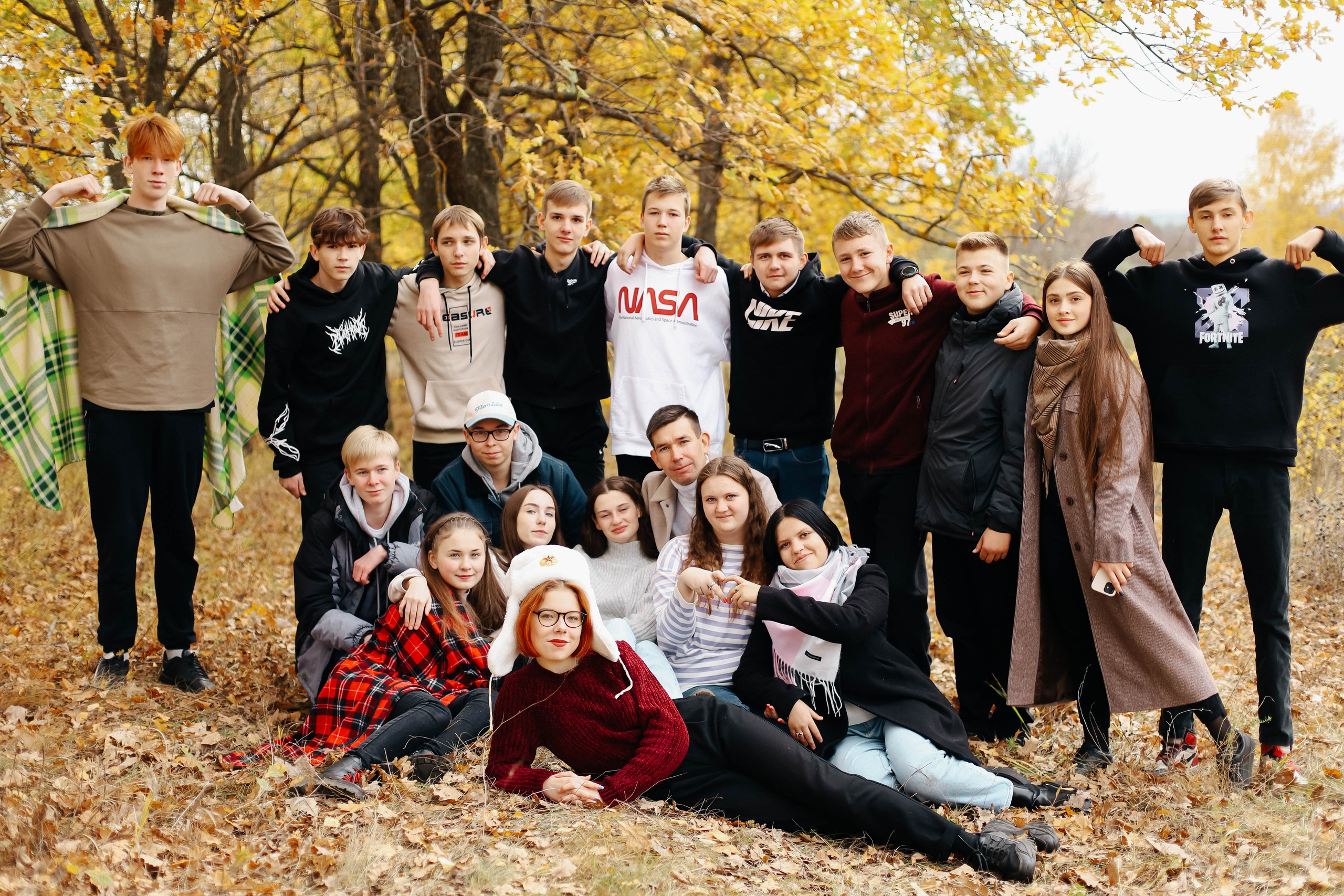 Осенняя фотосессия класса. Семейный и свадебный фотограф в Пензе Валерия Филюкова