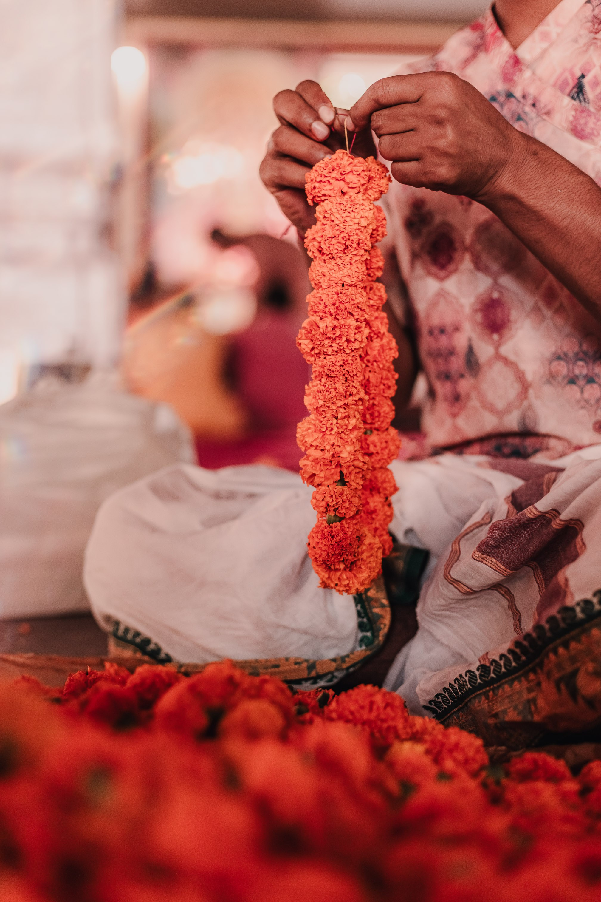 Lakshmi pooja in India. Mariam Bagdasaryan