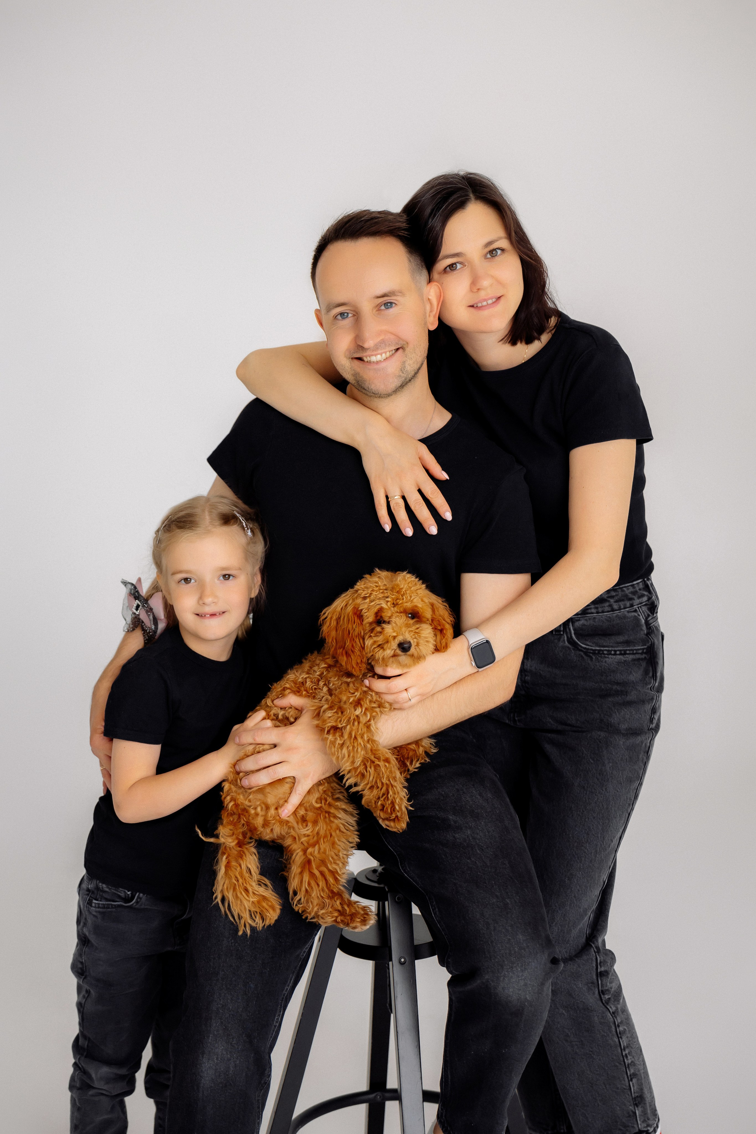 Семейная фотосессия с собачкой. Зотова Алена — семейный и женский фотограф в Зеленограде