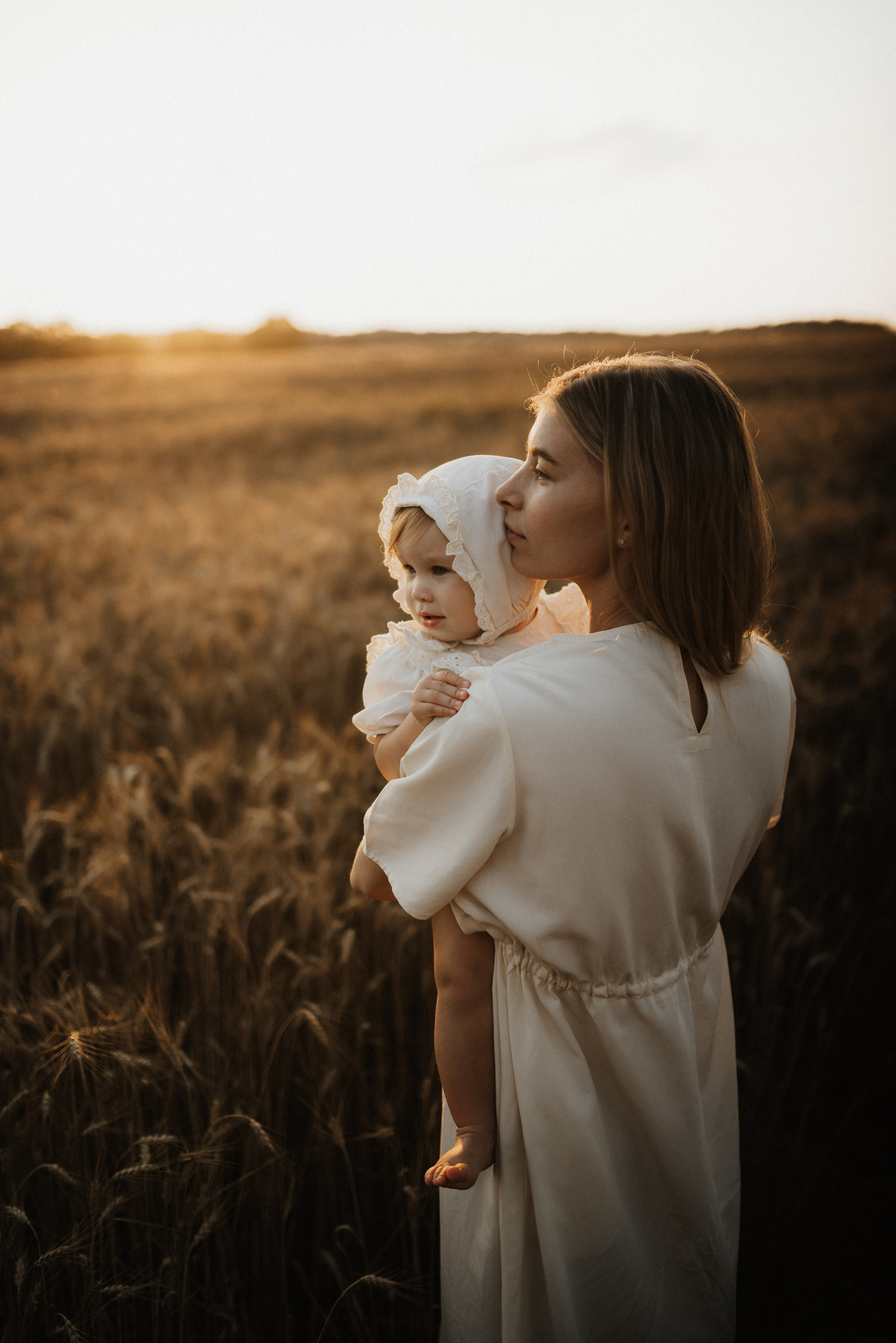 Красивая закатная история мамы и дочки. Фотограф Алексин, Тула