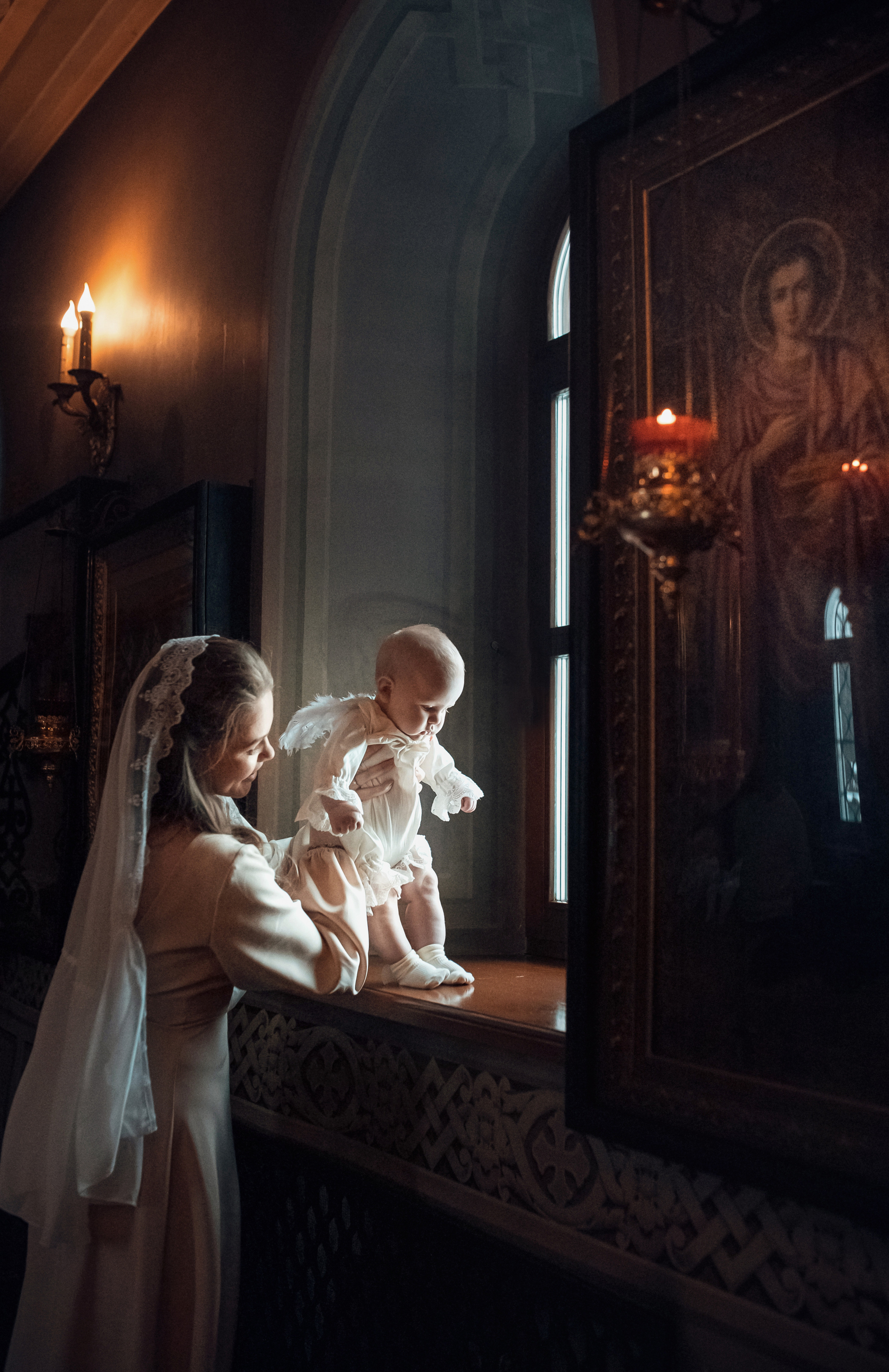 Крещение Марка в храме муч Уара в пос Вешки. Фотограф крещения и венчания ОКСАНА МАЙОРОВА