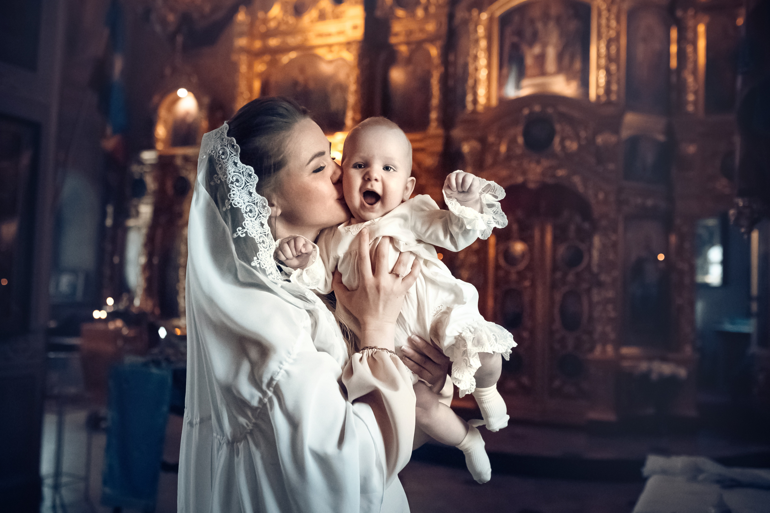 Крещение Марка в храме муч Уара в пос Вешки. Фотограф крещения и венчания ОКСАНА МАЙОРОВА