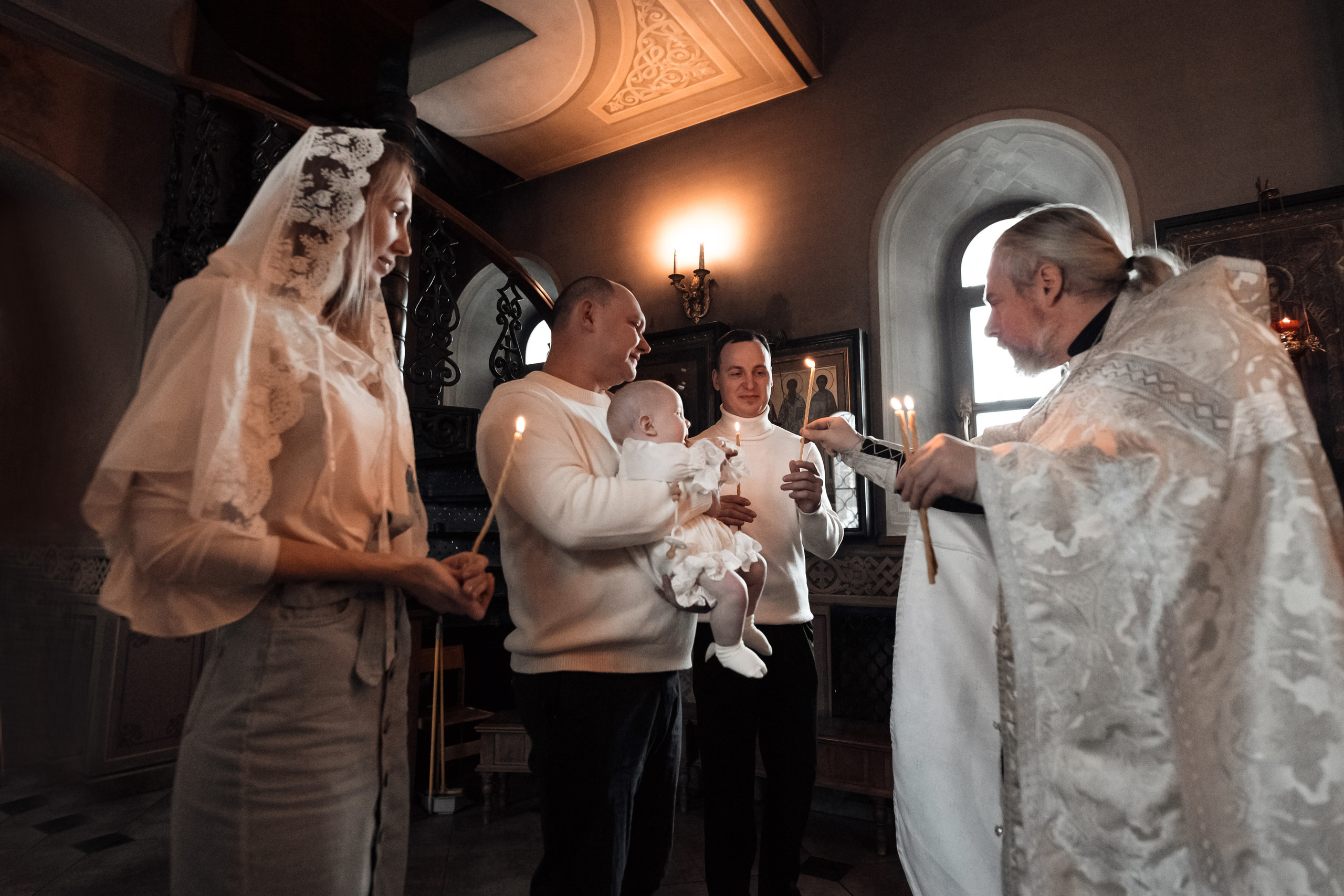 Крещение Марка в храме муч Уара в пос Вешки. Фотограф крещения и венчания ОКСАНА МАЙОРОВА