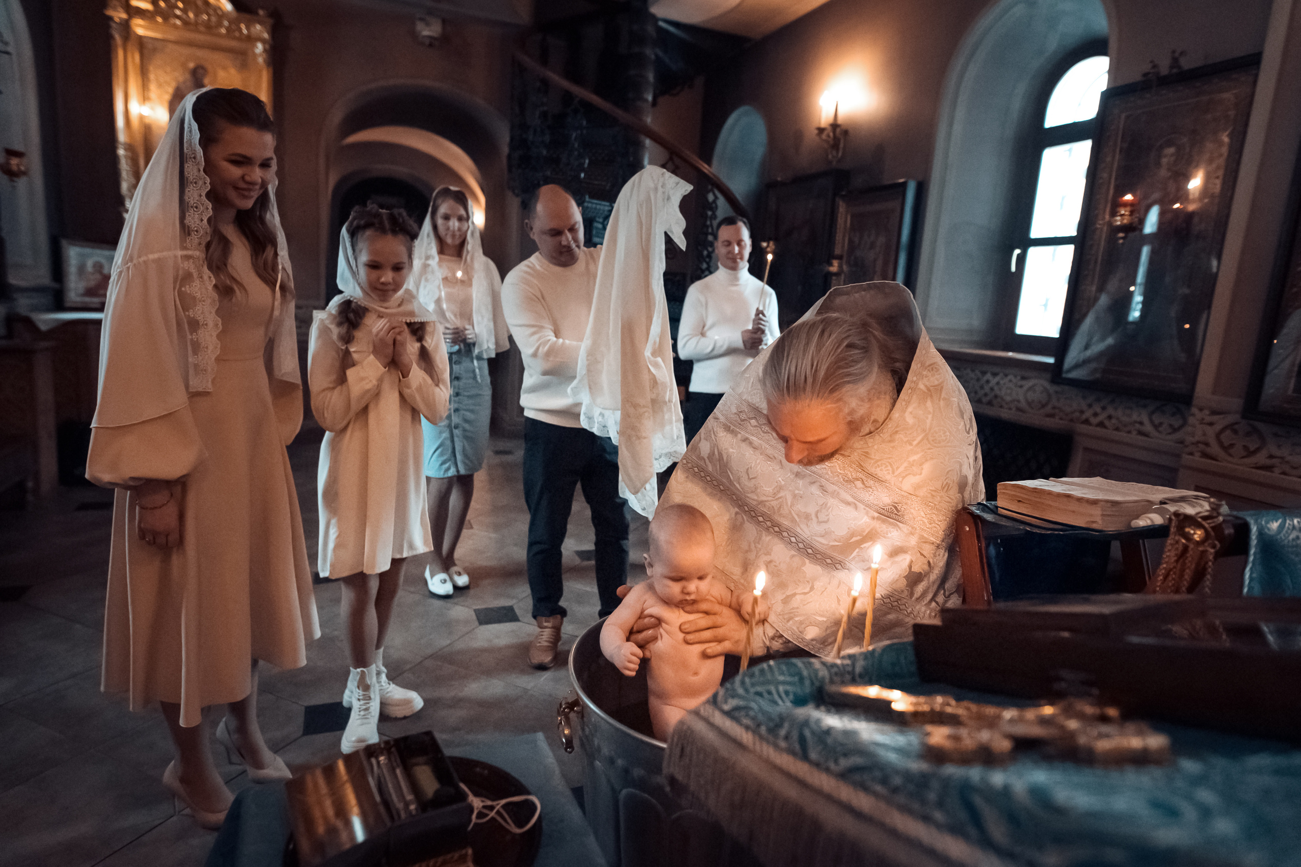 Крещение Марка в храме муч Уара в пос Вешки. Фотограф крещения и венчания ОКСАНА МАЙОРОВА