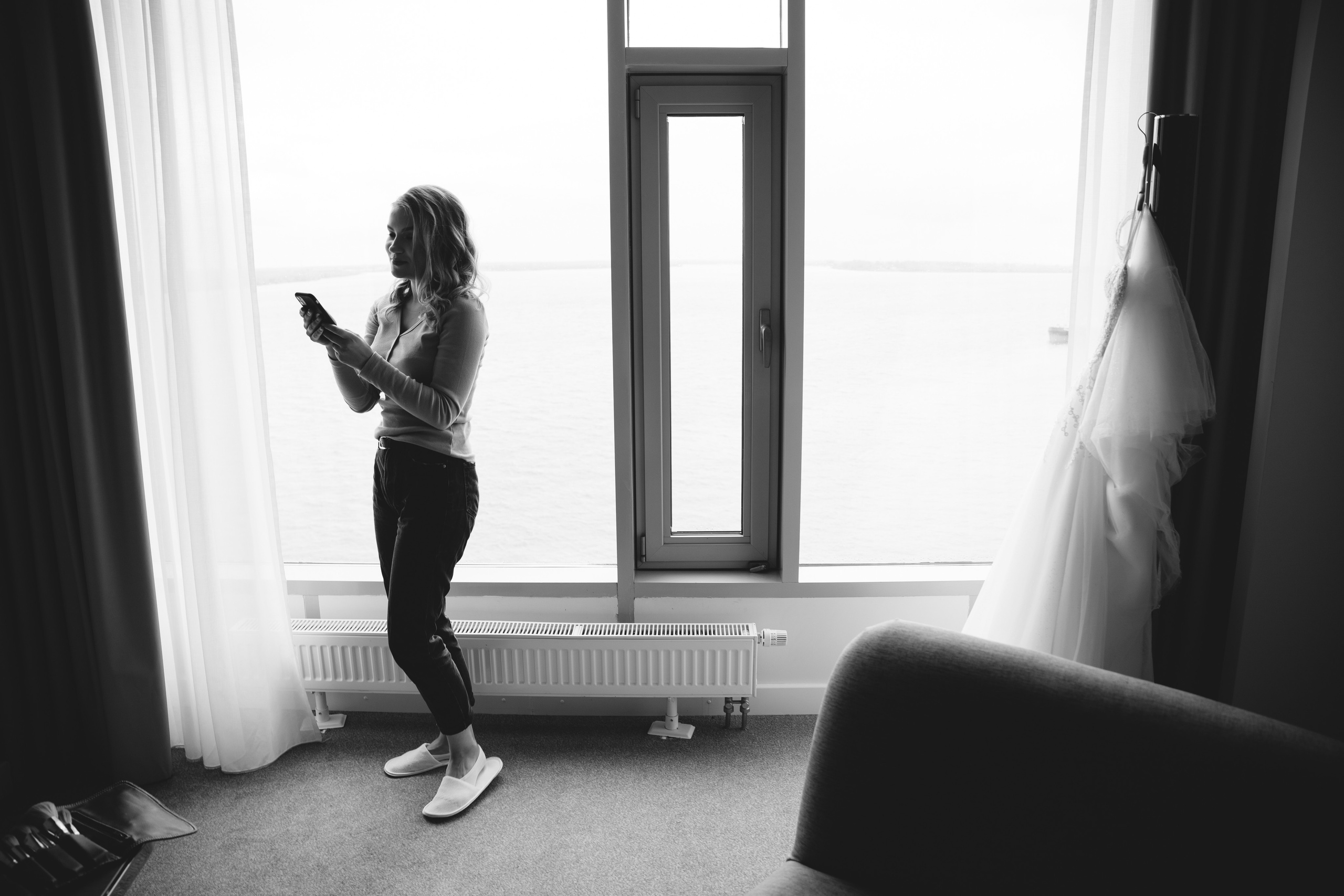 Свадьба в отеле на берегу реки в Архангельске