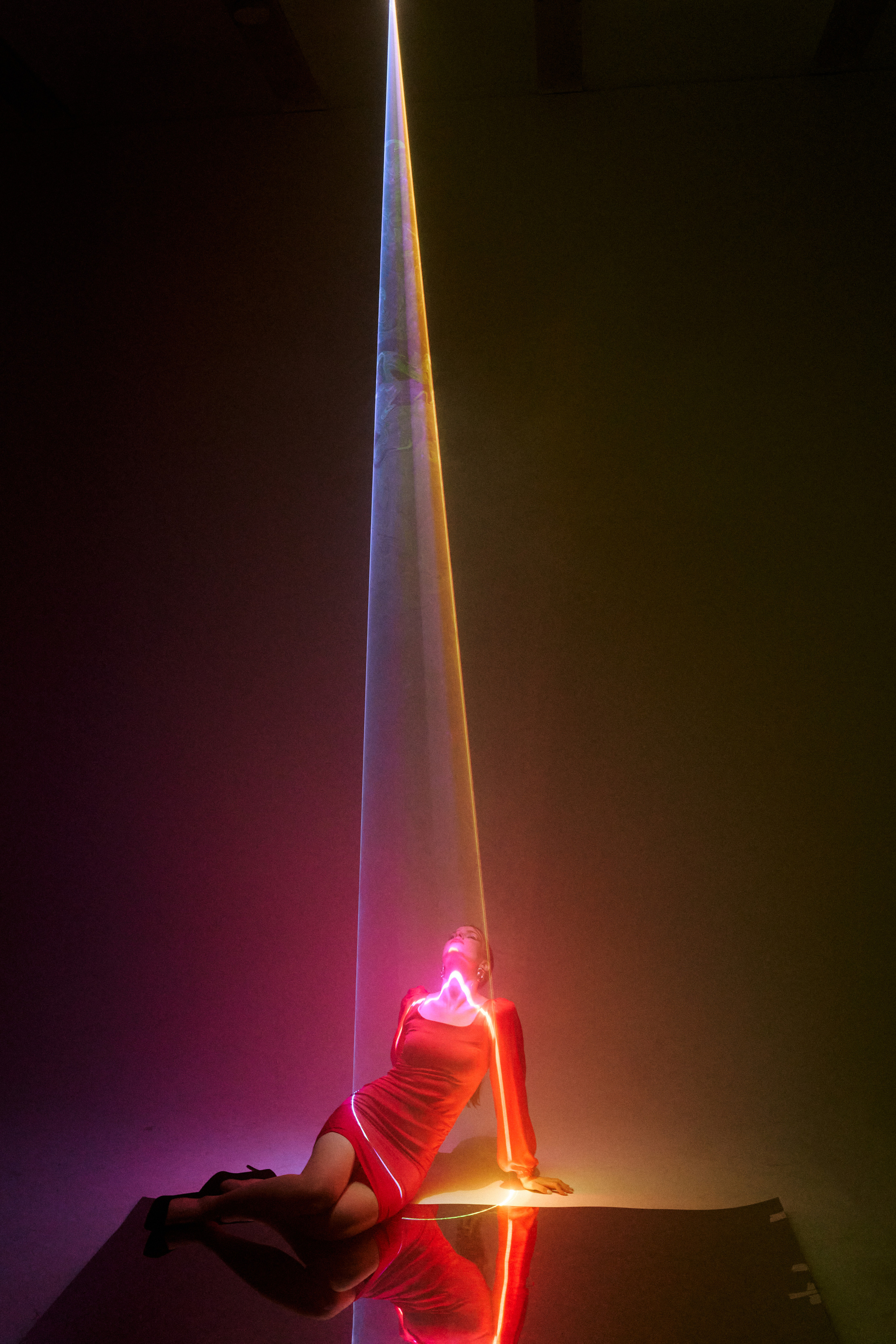 Фотосессия с лазером в студии