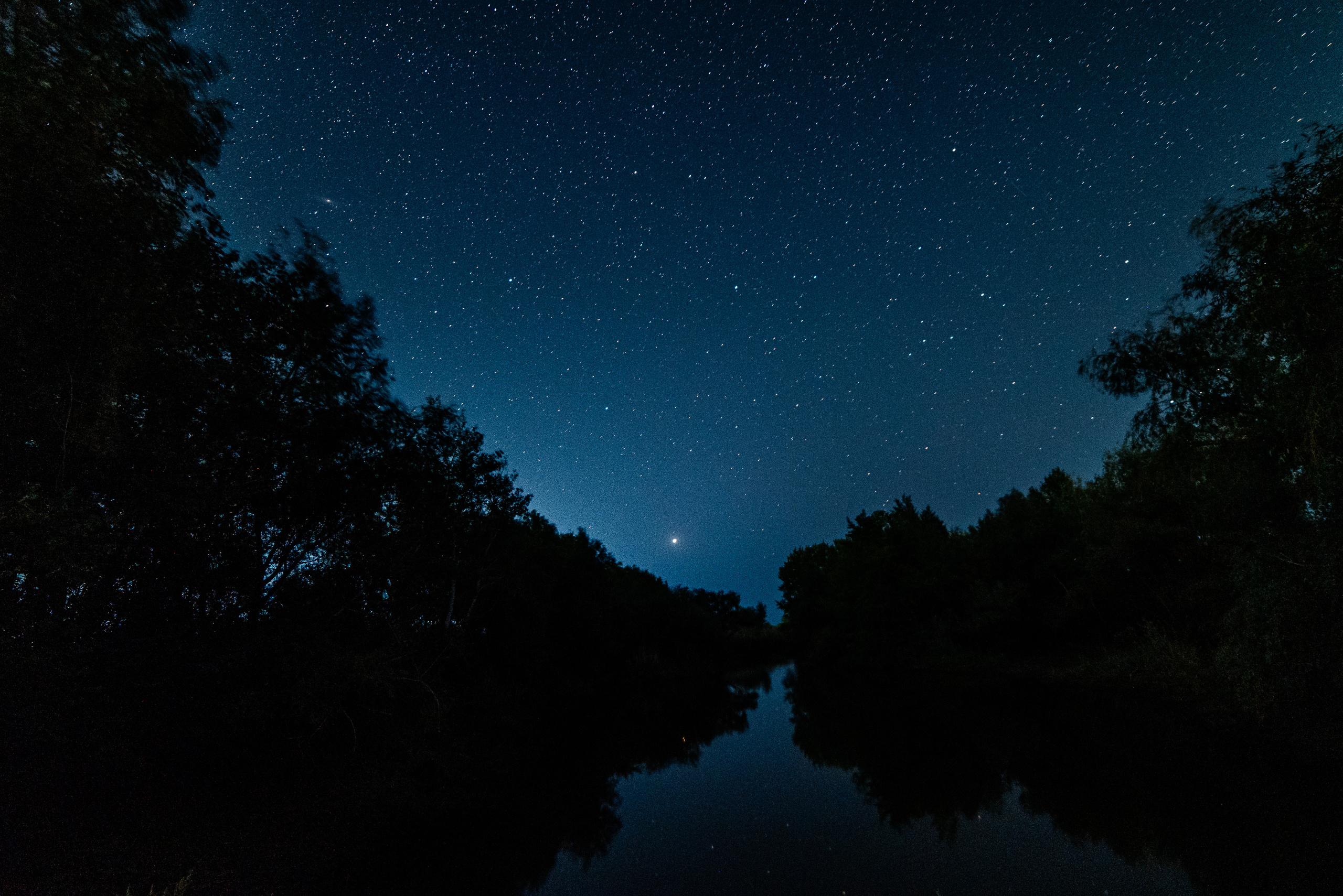 звёзды, астрофотография, астрофото, река, ночь
