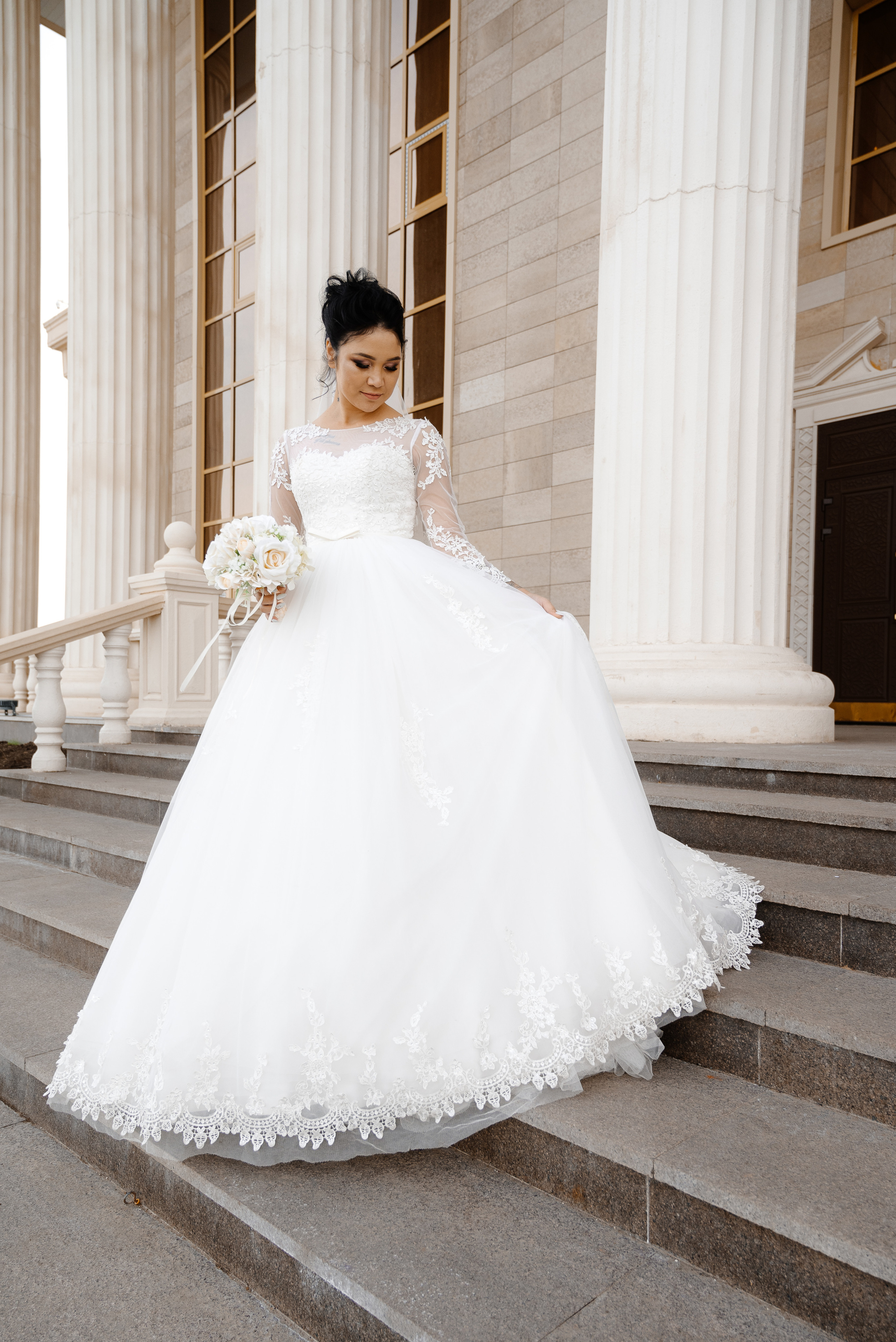 атамекен, невеста, позирование