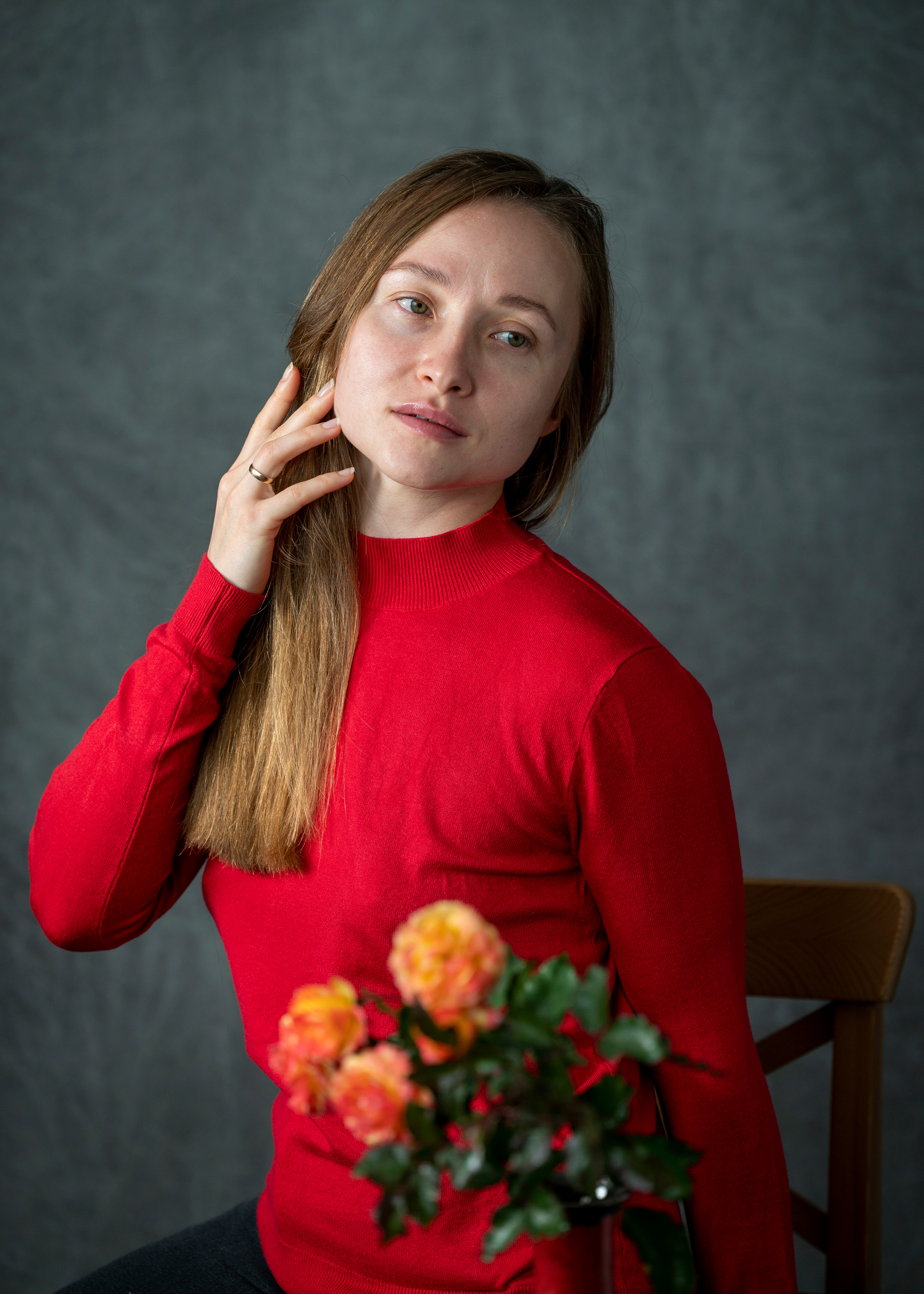 Портретная съёмка (фотосессия) девушки в студии в двух образах