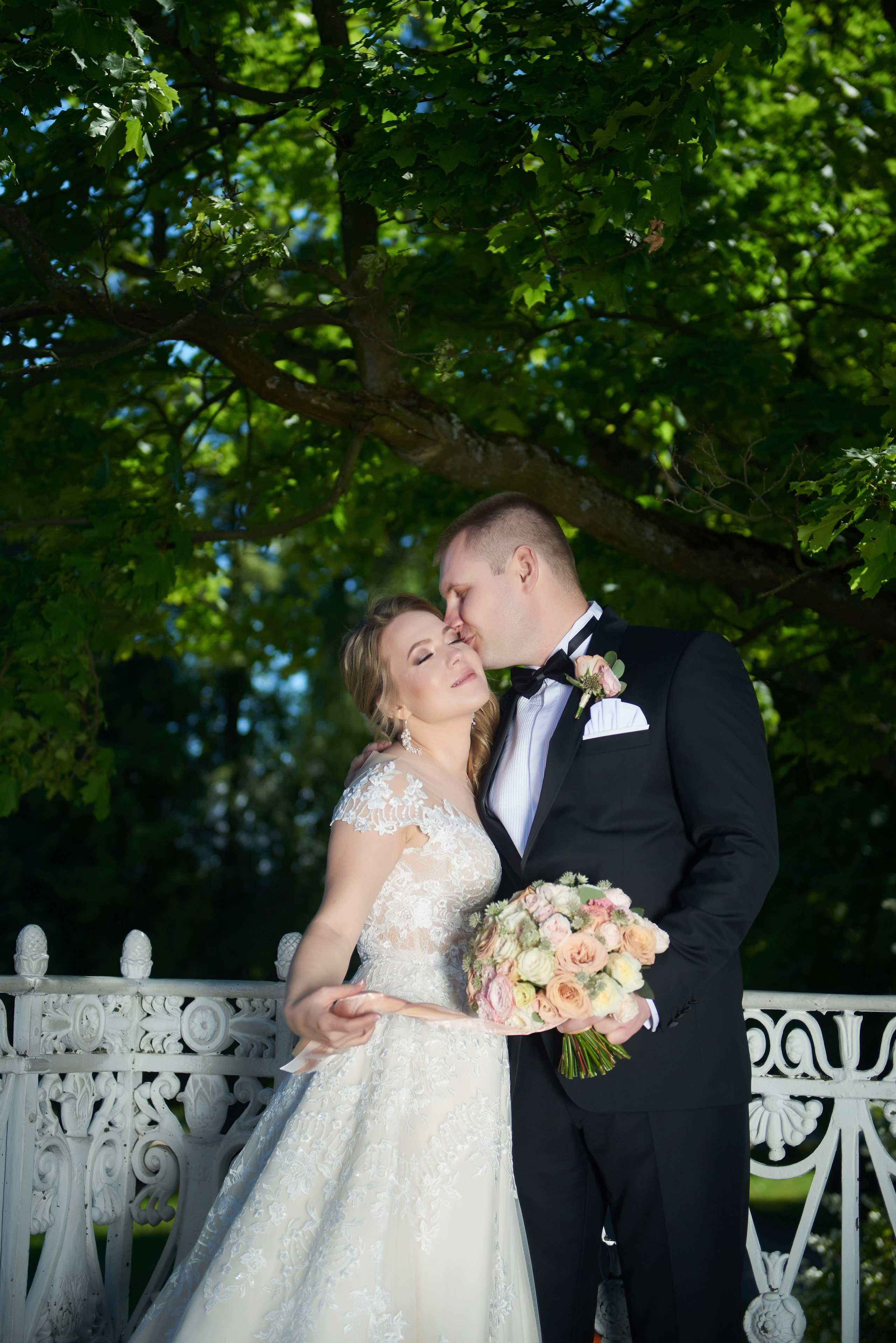 Юлия и Антон (Первый Дворец Бракосочетания, прогулка на Елагином острове). Портретный, семейный и свадебный фотограф в Санкт-Петербурге и в Пушкине Ширяев Денис