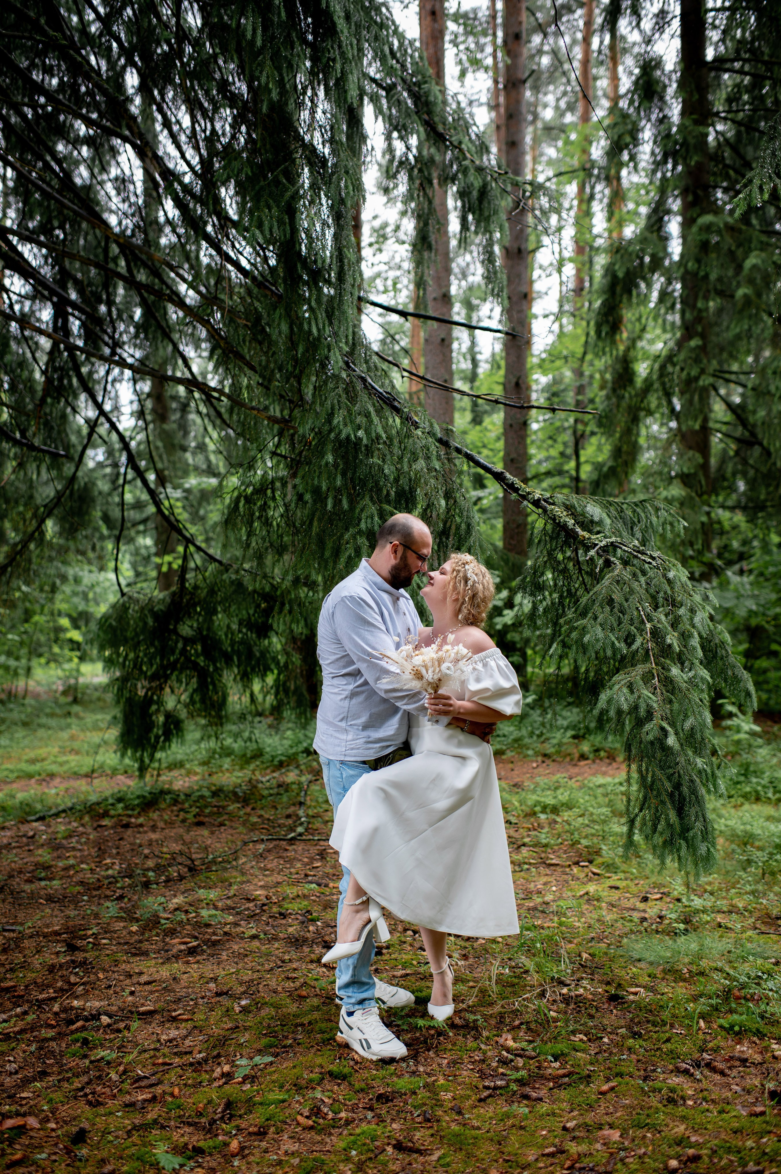 Станислав и Анастасия (нестандартная свадебная фотосессия в лесу и на Финском заливе). Портретный, семейный и свадебный фотограф в Санкт-Петербурге и в Пушкине Ширяев Денис