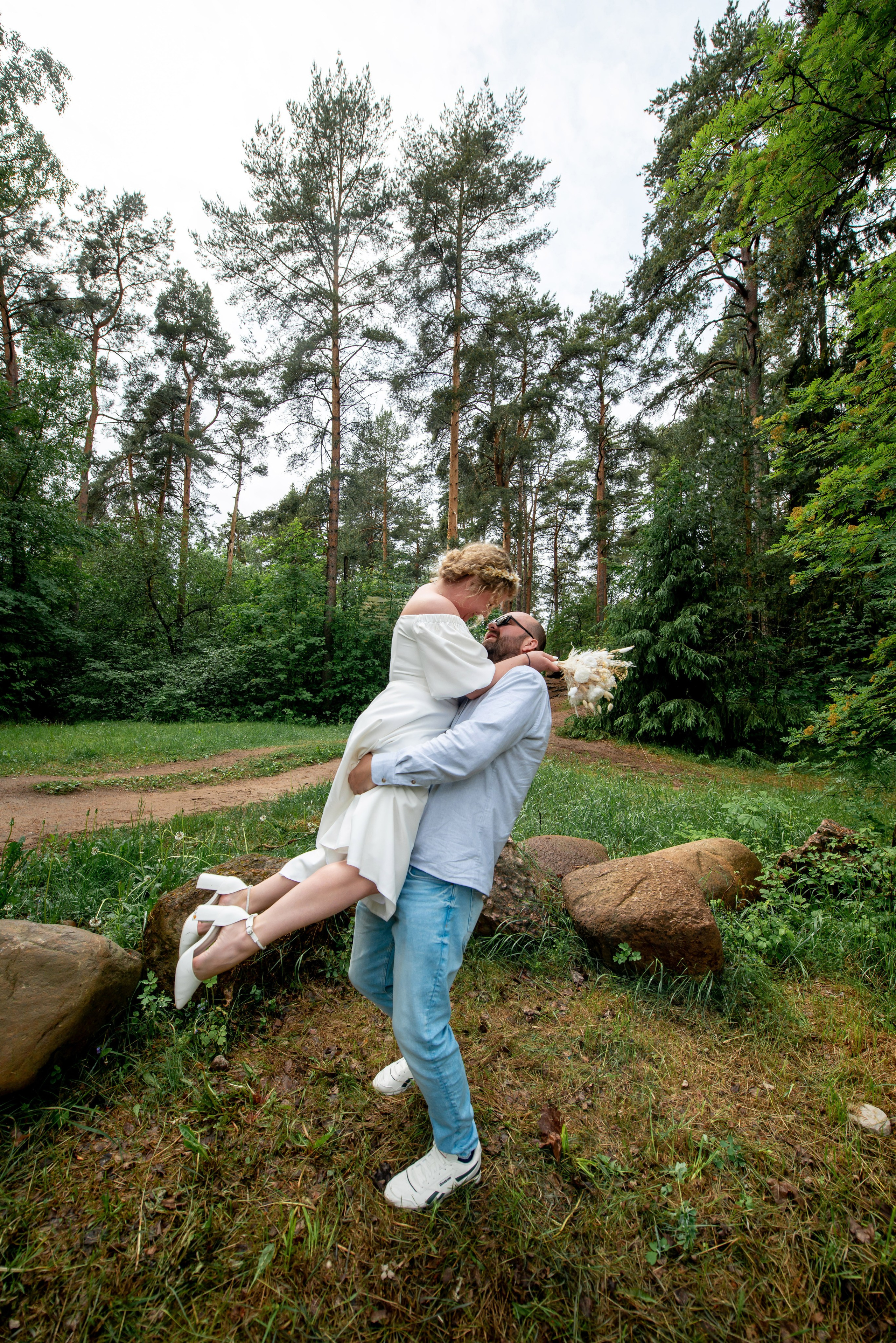 Станислав и Анастасия (нестандартная свадебная фотосессия в лесу и на Финском заливе). Портретный, семейный и свадебный фотограф в Санкт-Петербурге и в Пушкине Ширяев Денис