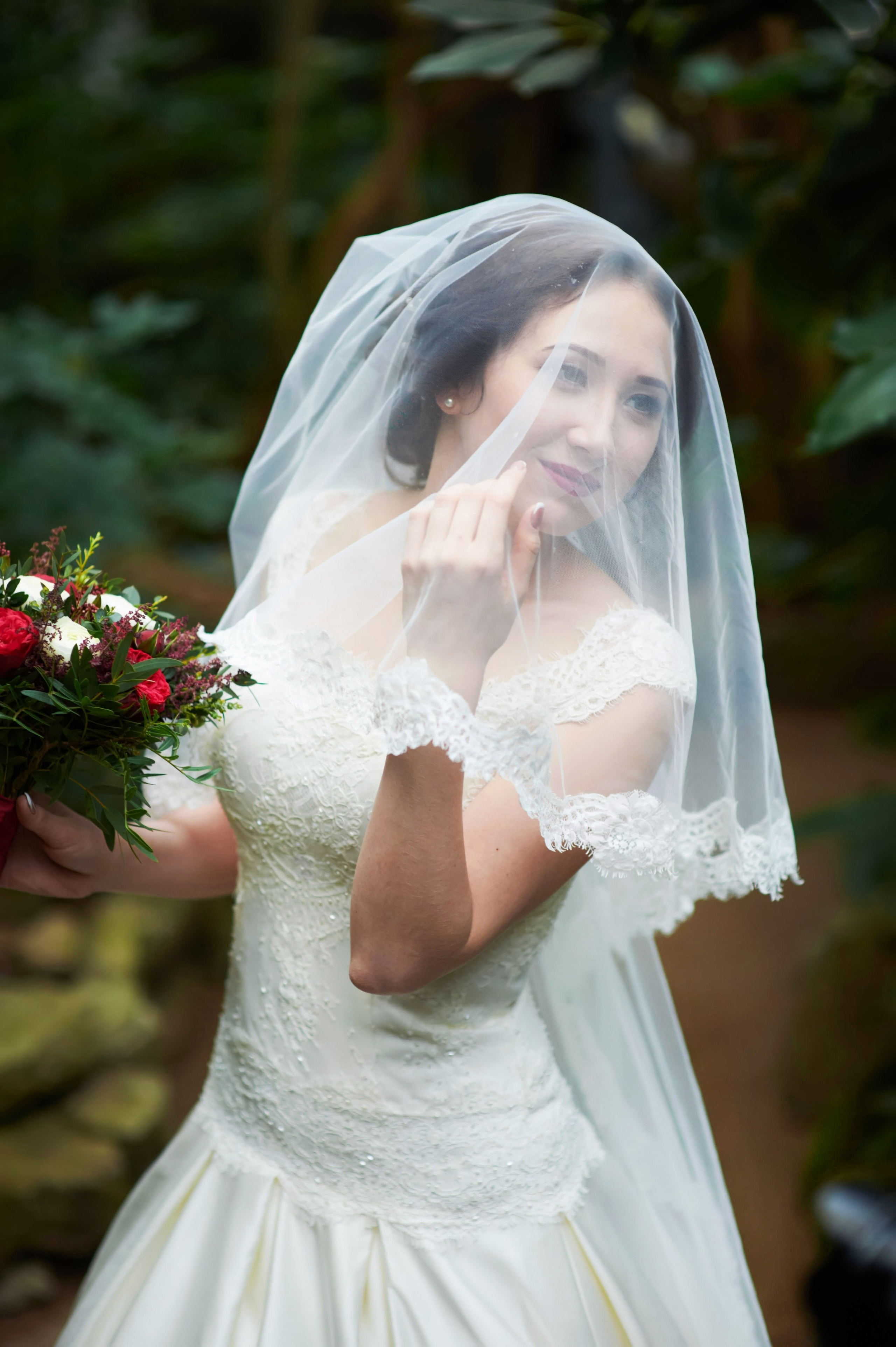 Индира и Дмитрий (свадебная фотосессия в Ботаническом саду и в фотостудии). Портретный, семейный и свадебный фотограф в Санкт-Петербурге и в Пушкине Ширяев Денис