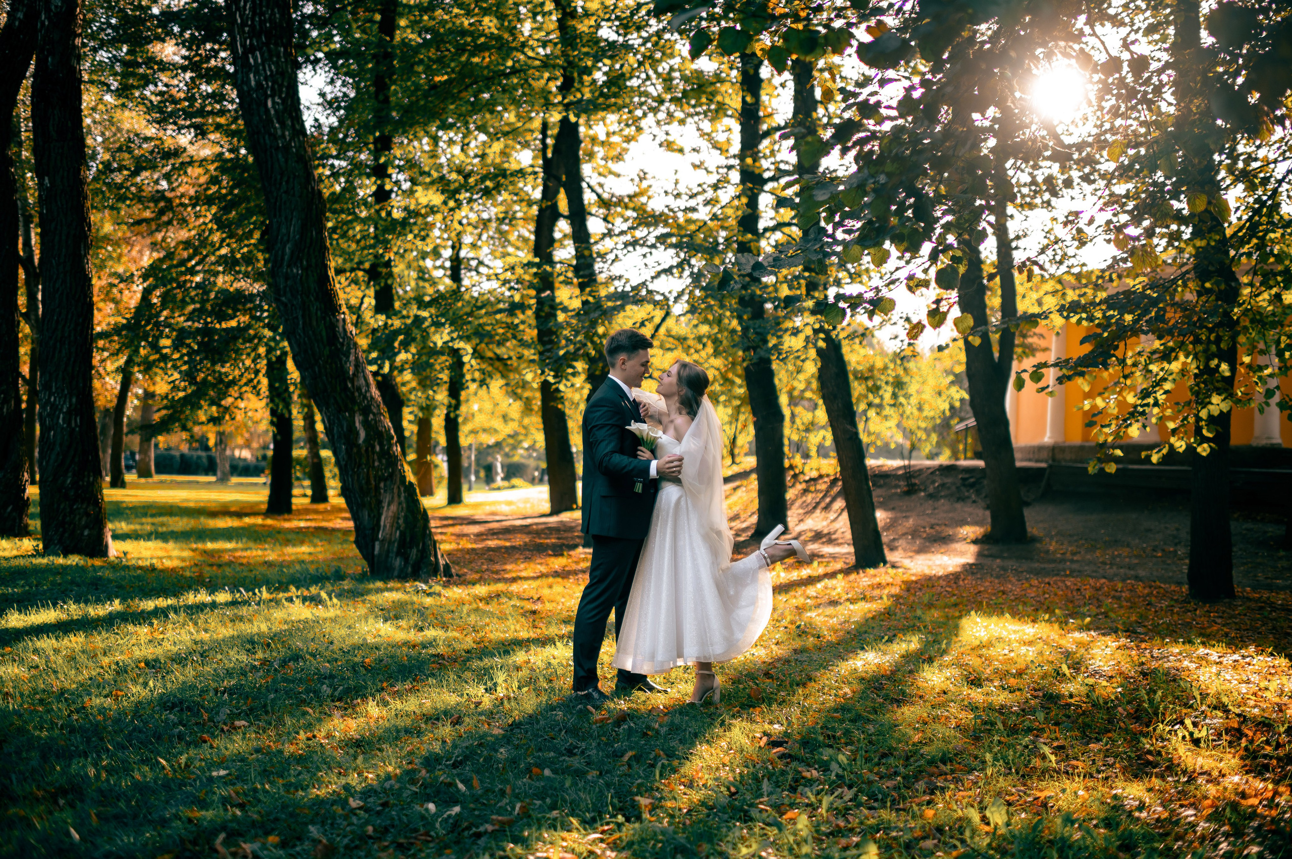 Анастасия и Михаил (Второй Дворец Бракосочетания на Фурштатской улице 52, фотосессия в Таврическом парке). Портретный, семейный и свадебный фотограф в Санкт-Петербурге и в Пушкине Ширяев Денис