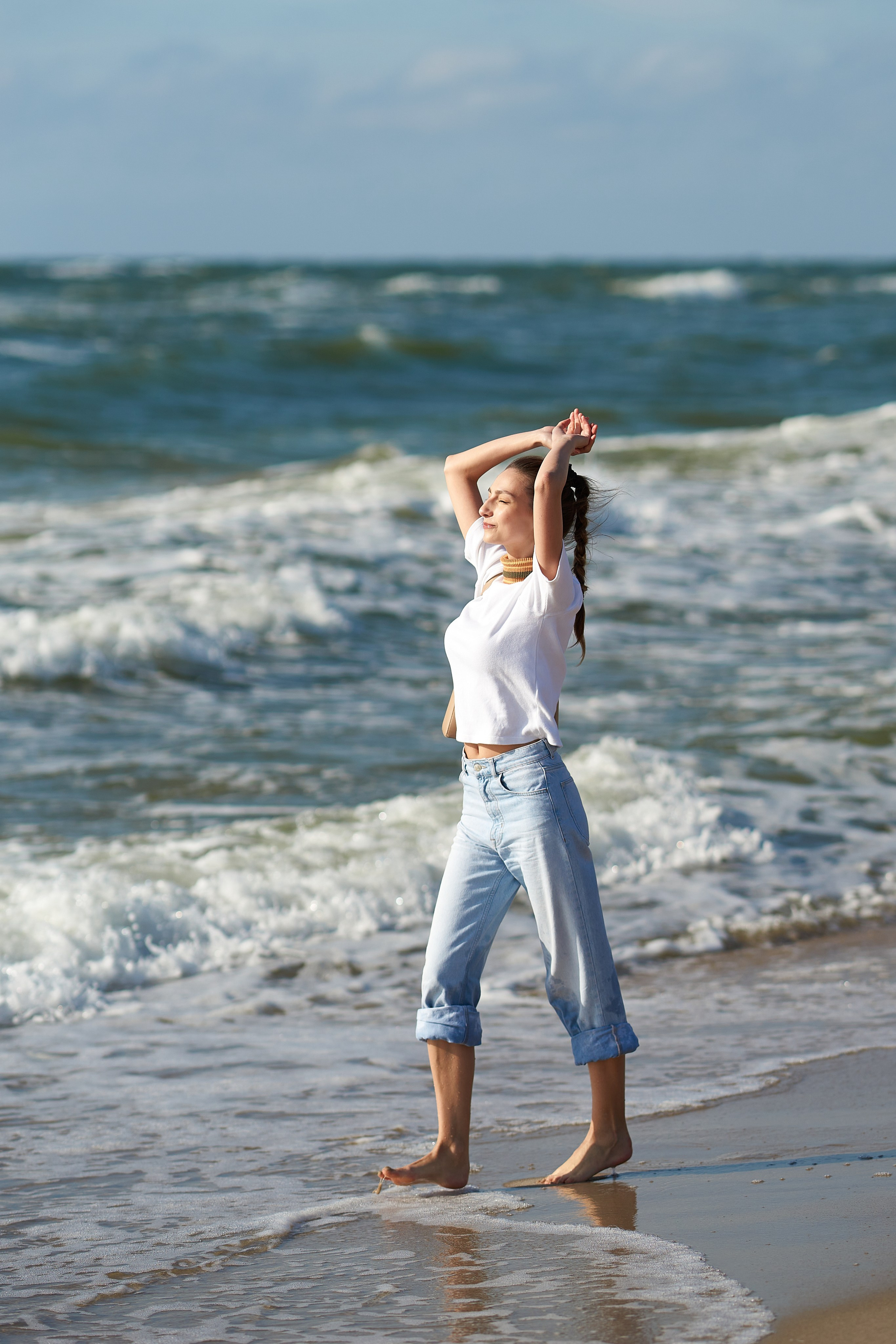 Фотосессия на Балтийском море. На Куршской косе