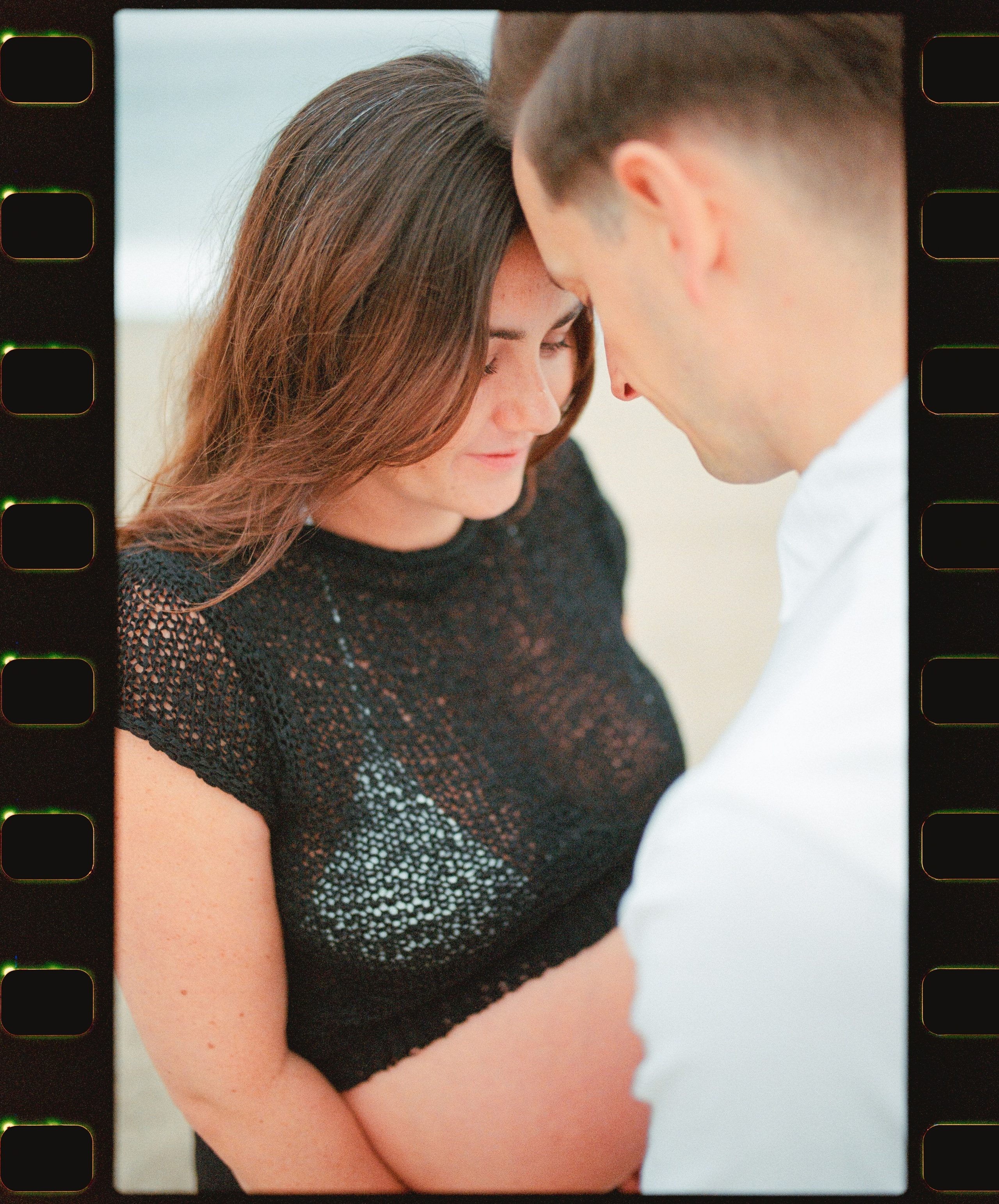 close up photo of a couple in Malibu