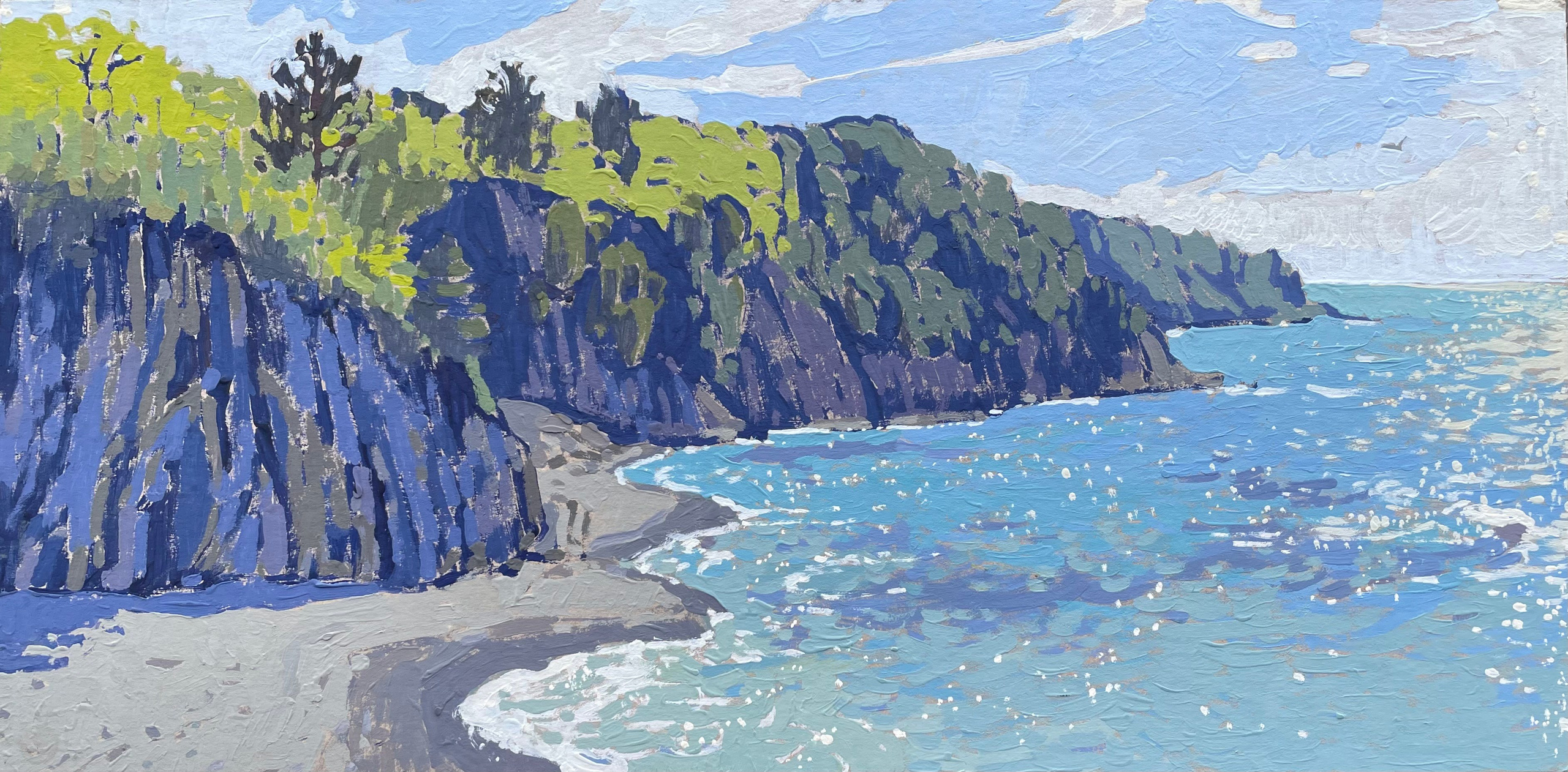 Туапсе. Художница Лиза Владимирова