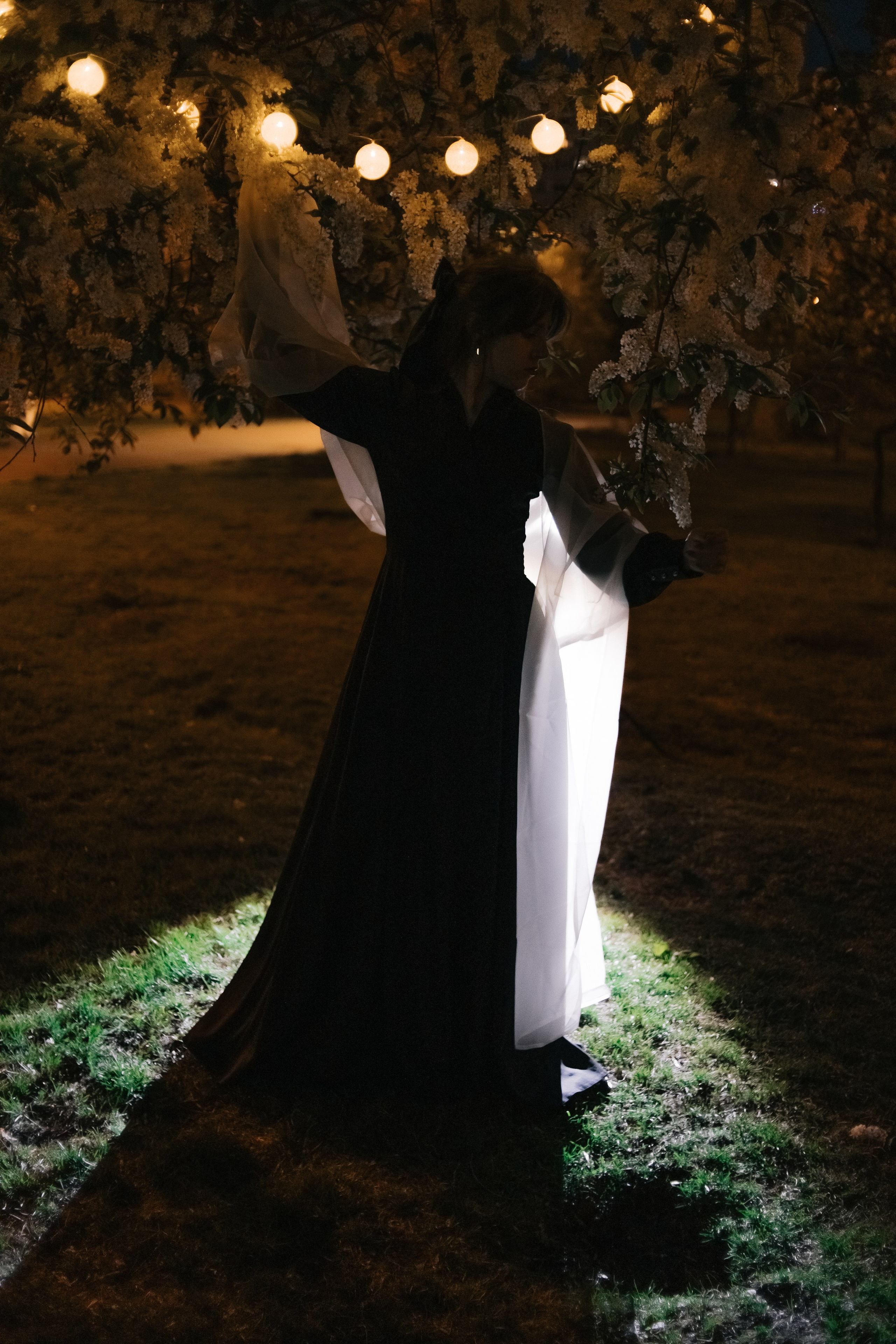 Ангелина. Ночь и цветы. Фотограф Регина Крикунова г. Красноярск