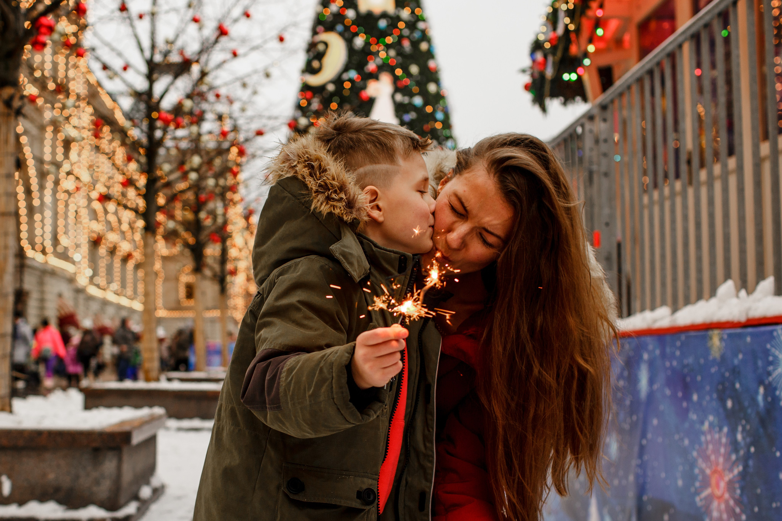 Новогодняя фотопрогулка в Москве. Свадебный фотограф Кирилл Белый