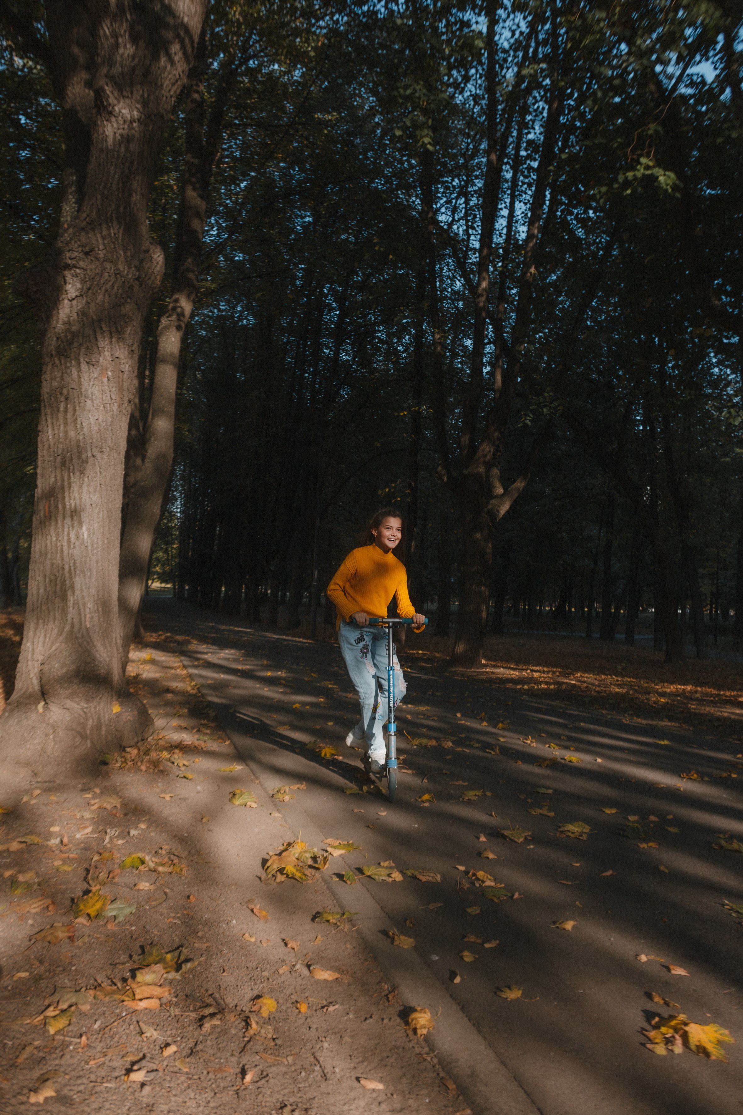 Осенний детский портрет (прогулка). Портретный и репортажный фотограф в Москве, Ольга Ларема