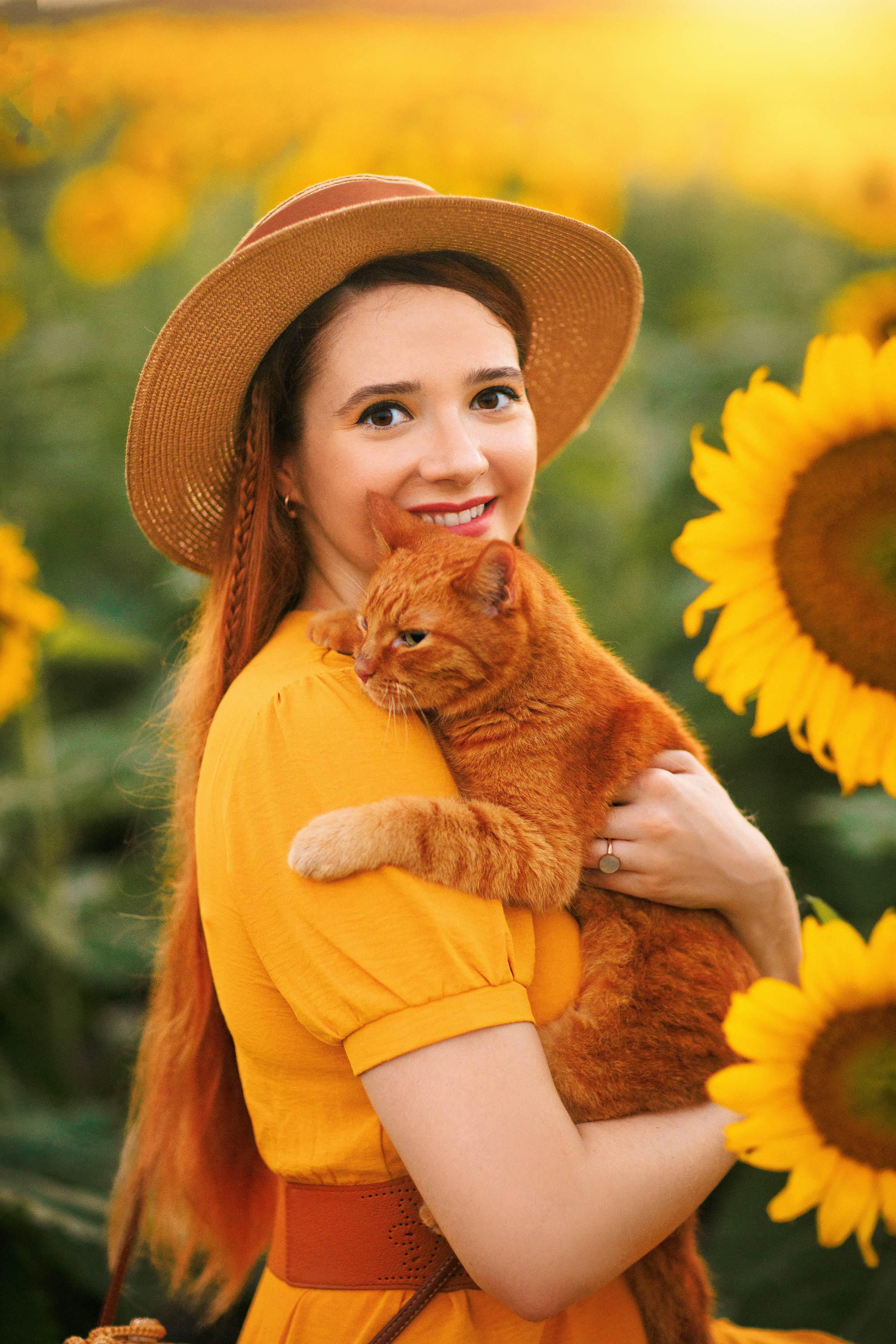Фотосессия в подсолнухах в Краснодаре. Семейный и детский фотограф в Краснодаре Анна Трашкова