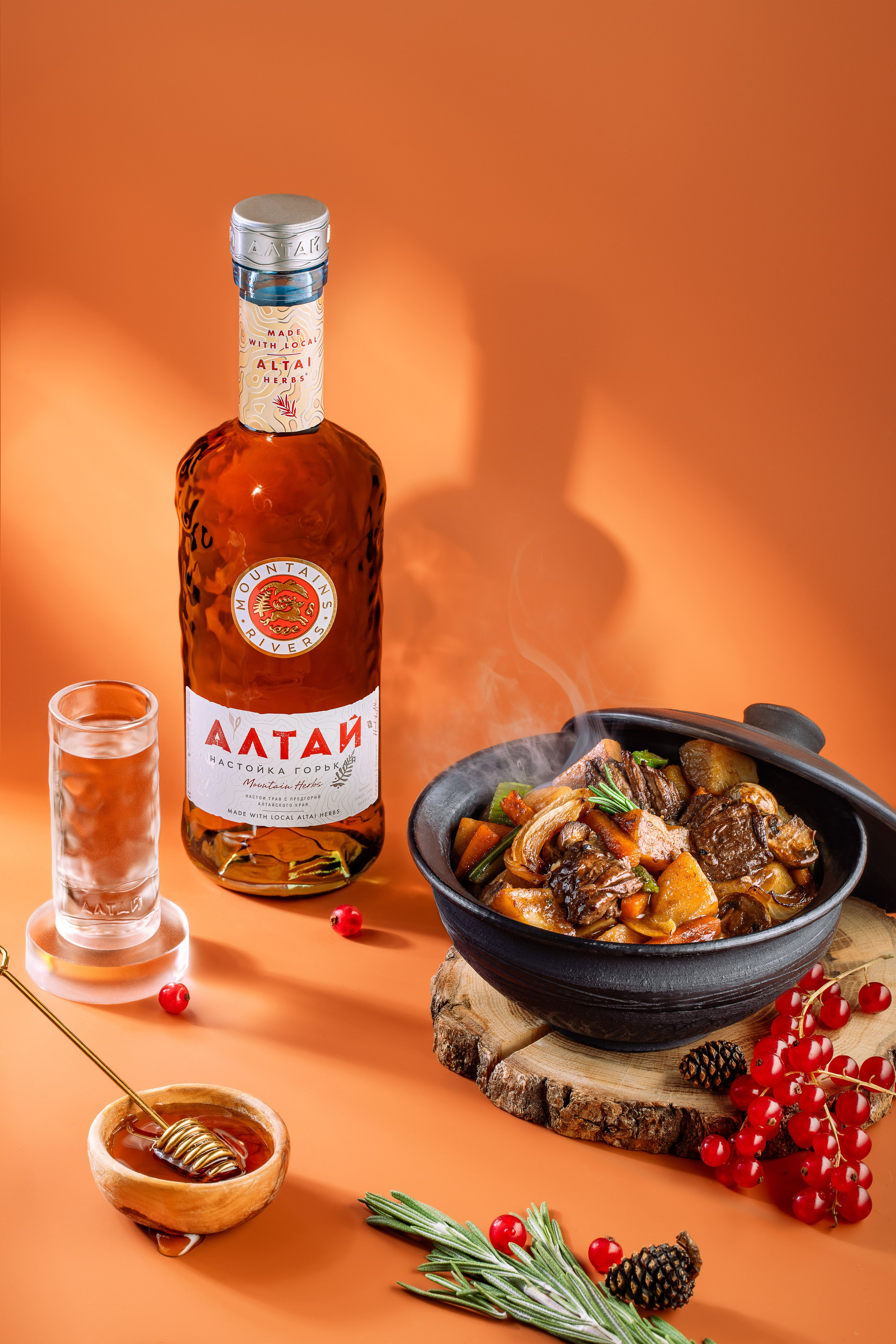 ТМ «Алтай» Татспиртпром. Юлия Космо — фуд-фотограф, предметный стилист, Москва