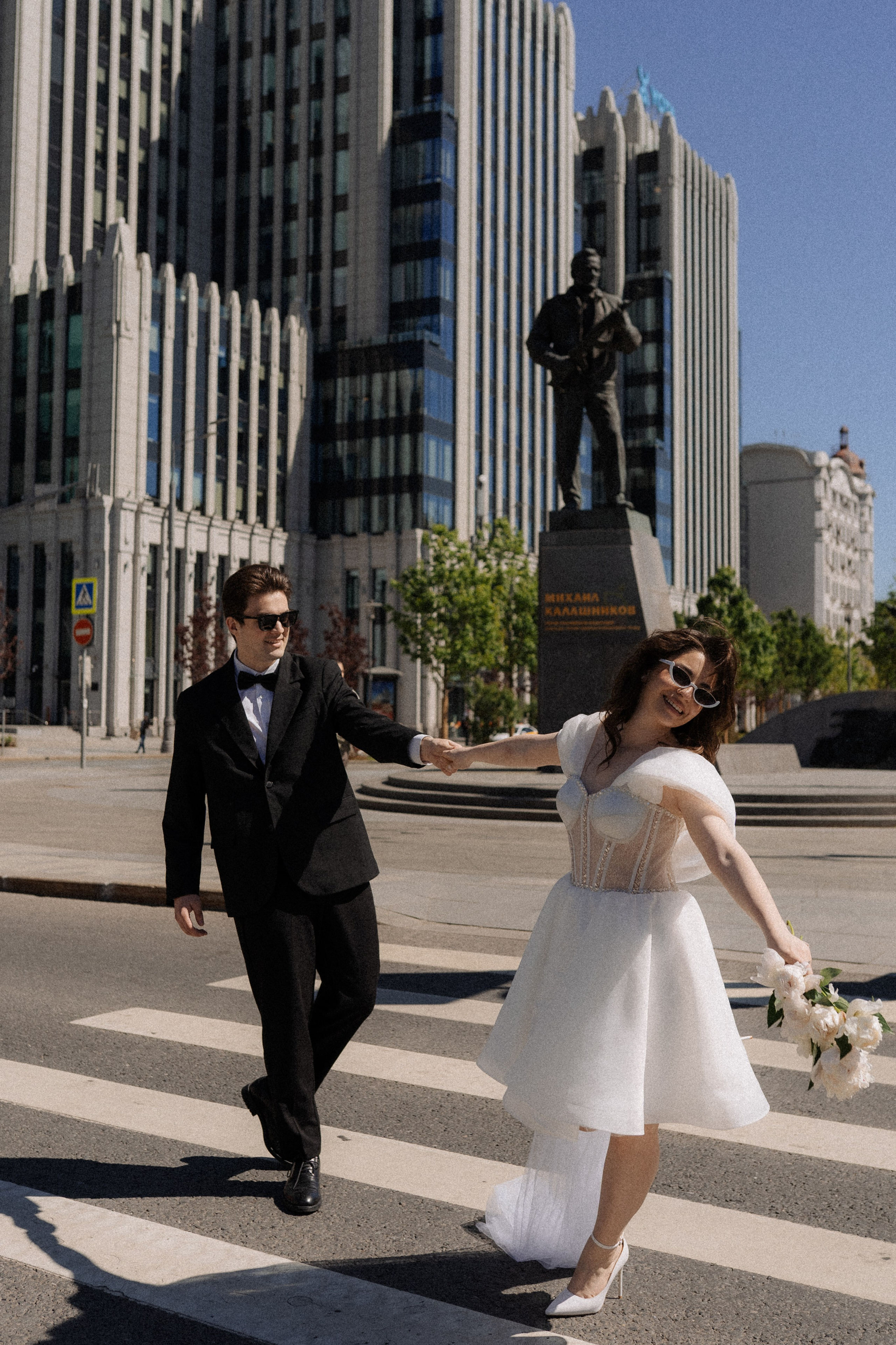 Свадебная фотопрогулка в Москве по центру города. Свадебный фотограф в Москве Анна Полушина