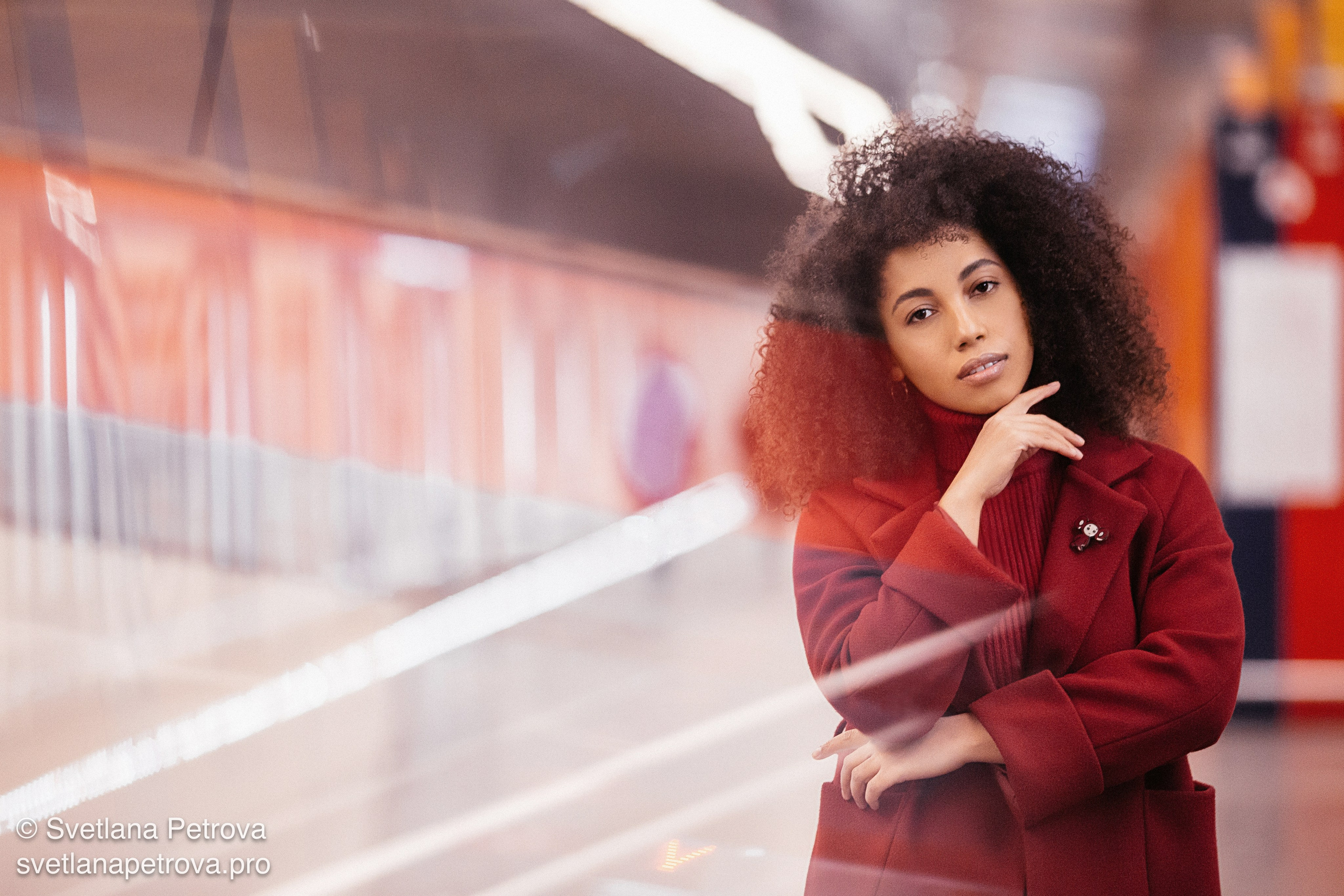 Индивидуальная съёмка в метро. Зима 2021. Фотограф Светлана Петрова